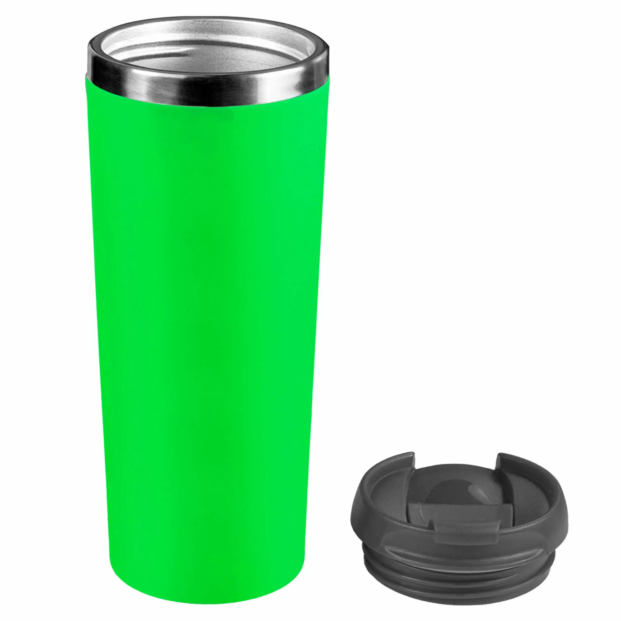 Термокружка KOMO SOFT 420мл. Салатовая с черной крышкой  6061-15