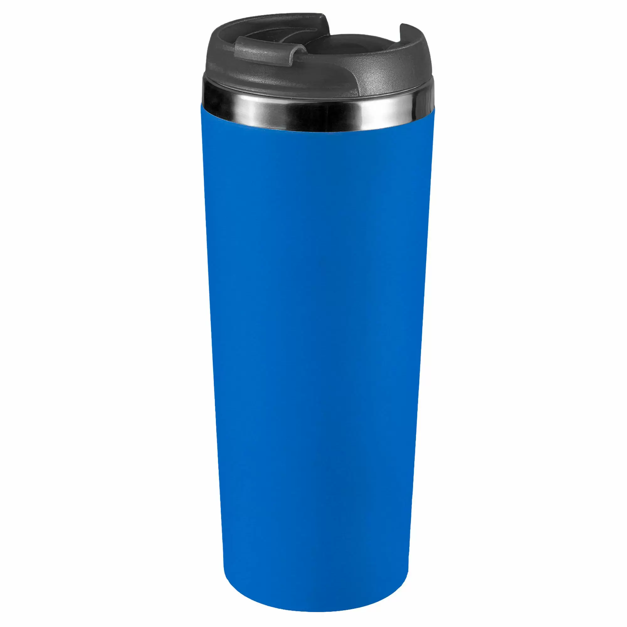 Термокружка KOMO SOFT 420мл. Синяя с черной крышкой 6061-01