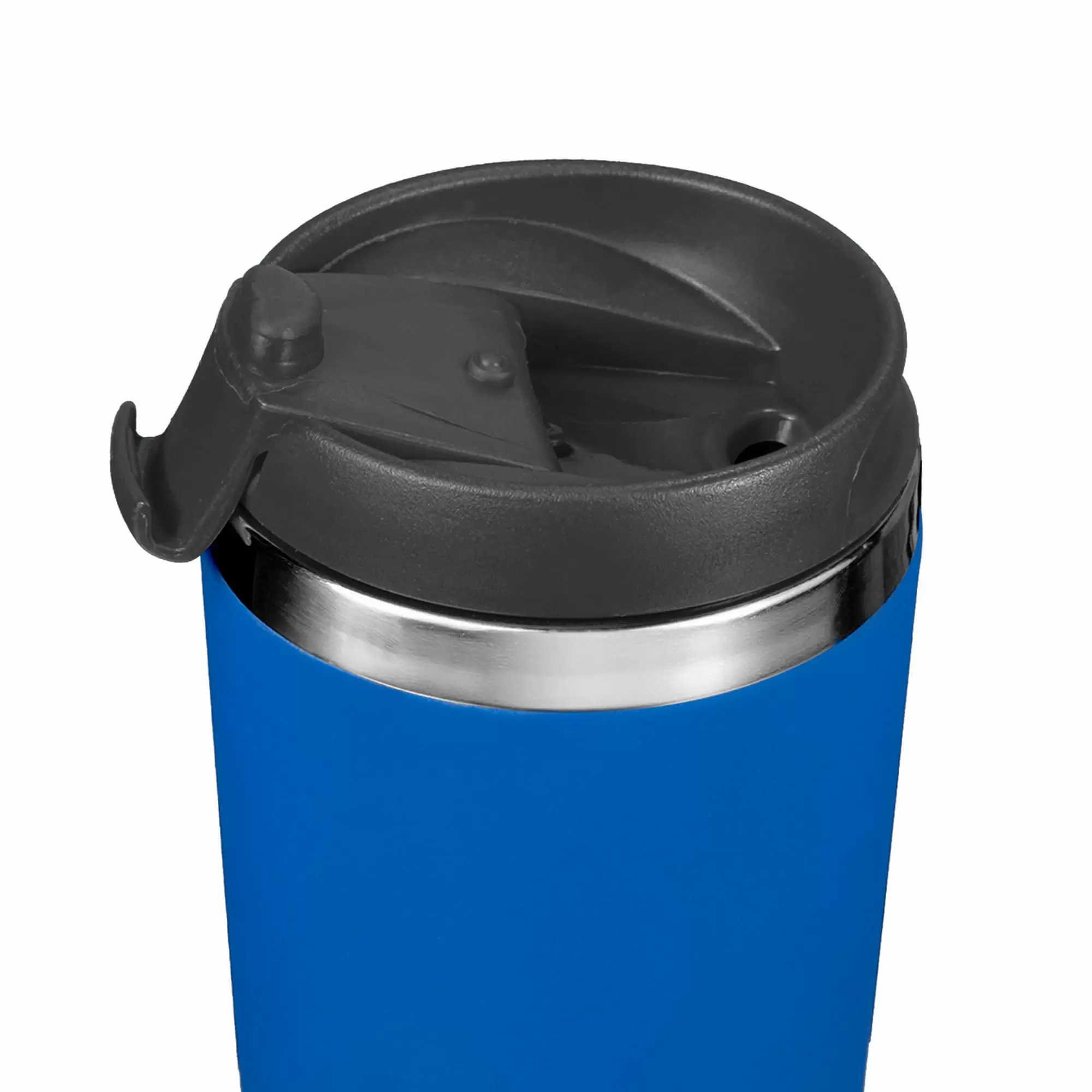 Термокружка KOMO SOFT 420мл. Синяя с черной крышкой 6061-01