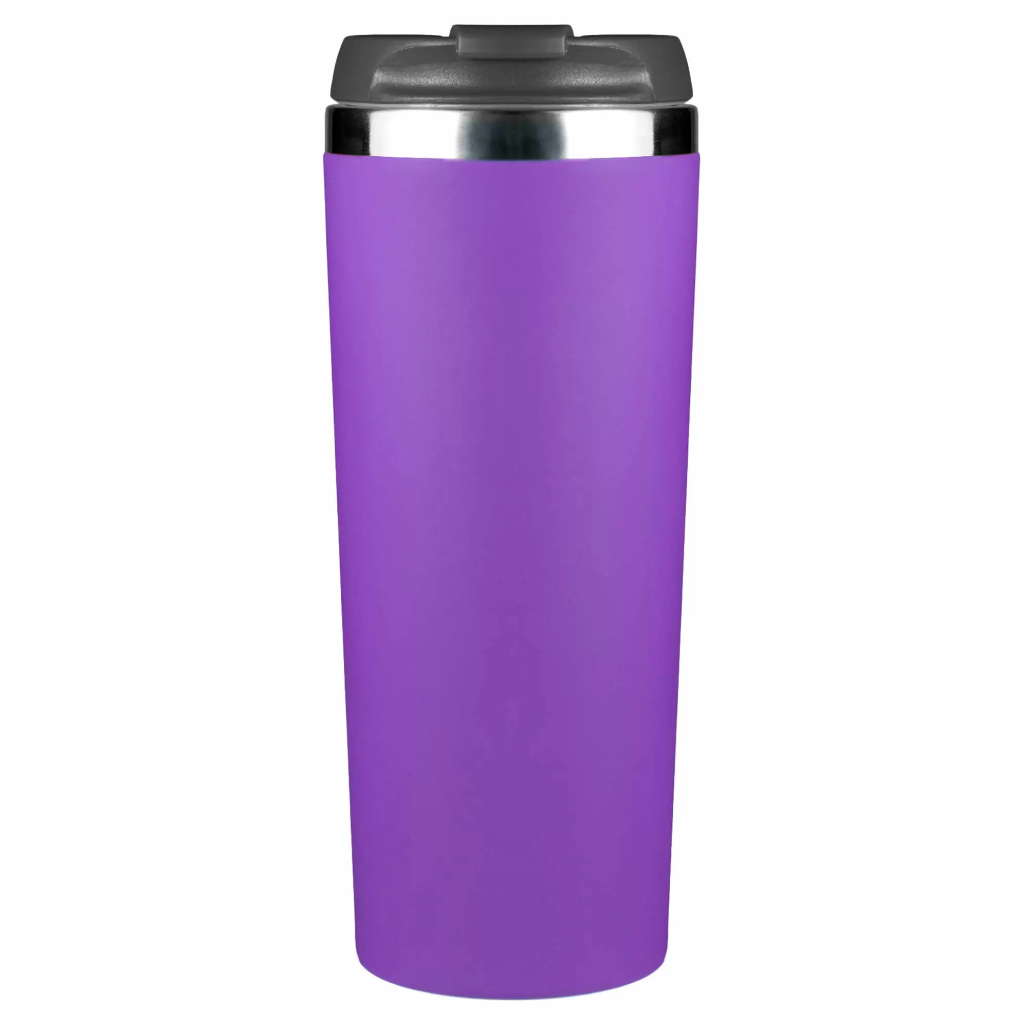 Термокружка KOMO SOFT 420мл. Фиолетовая с черной крышкой  6061-11