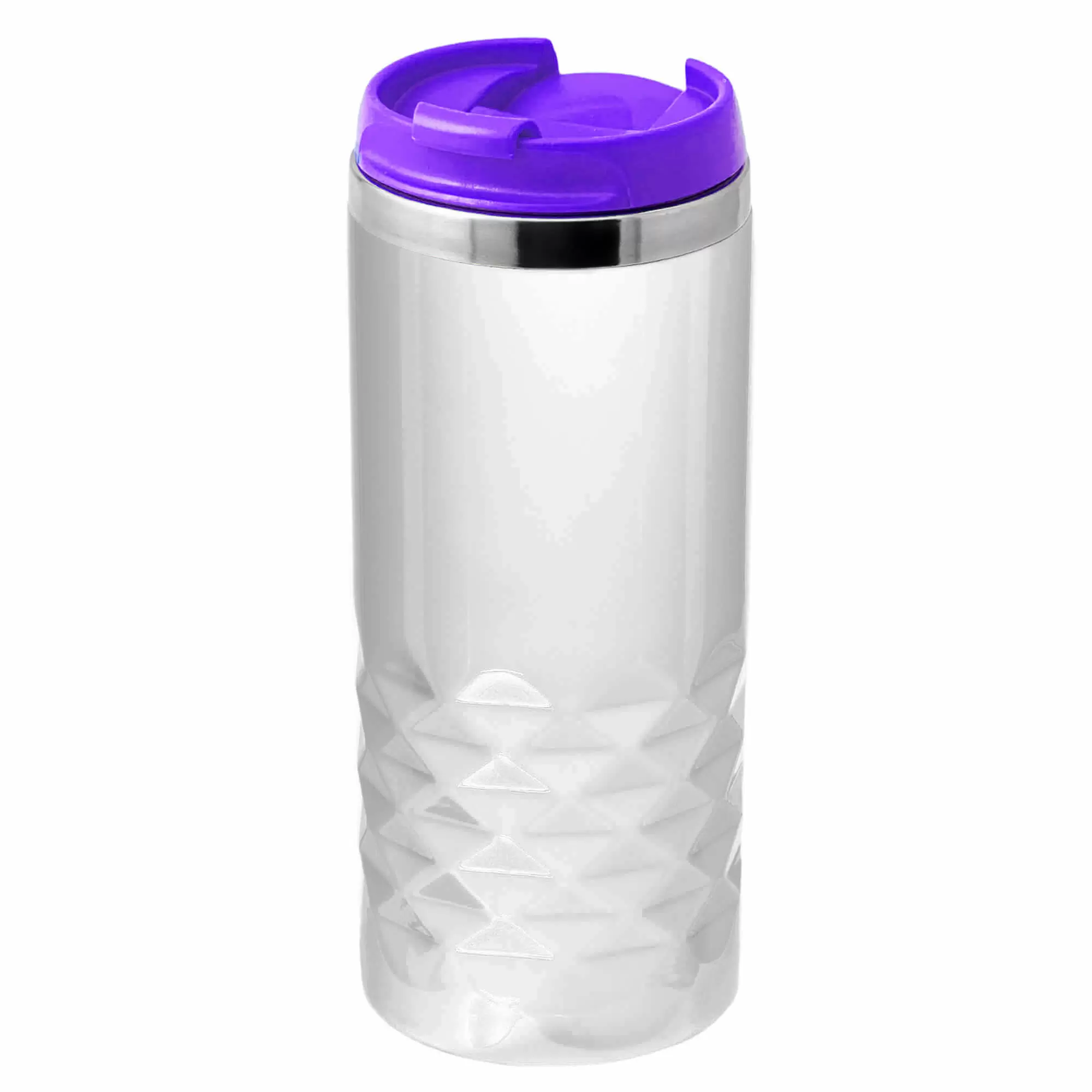 Термокружка NEXT WHITE 350мл. Белая с фиолетовой крышкой 6042-11