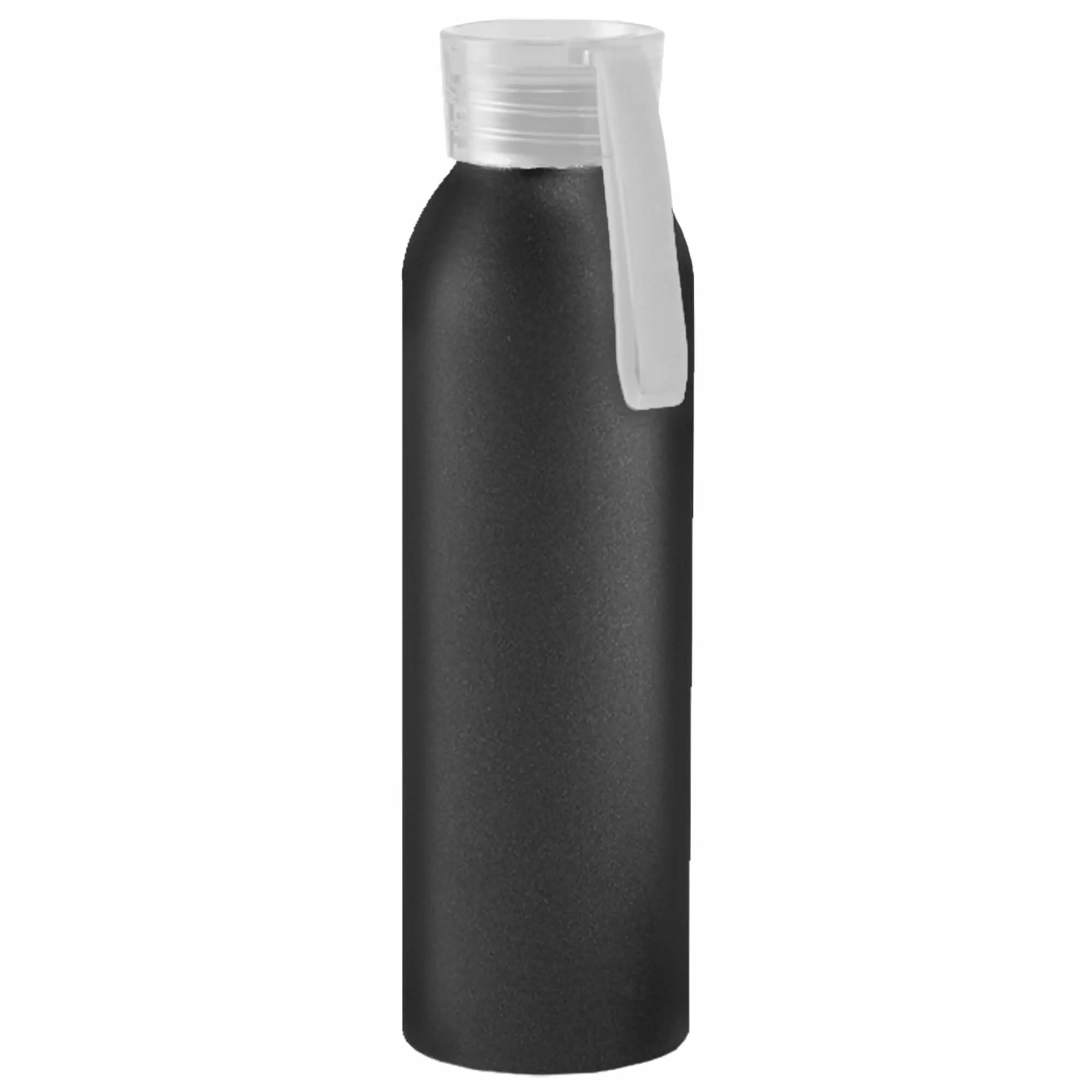 Термокружка Бутылка для воды VIKING BLACK 650мл. Черная с белой крышкой 6142-07