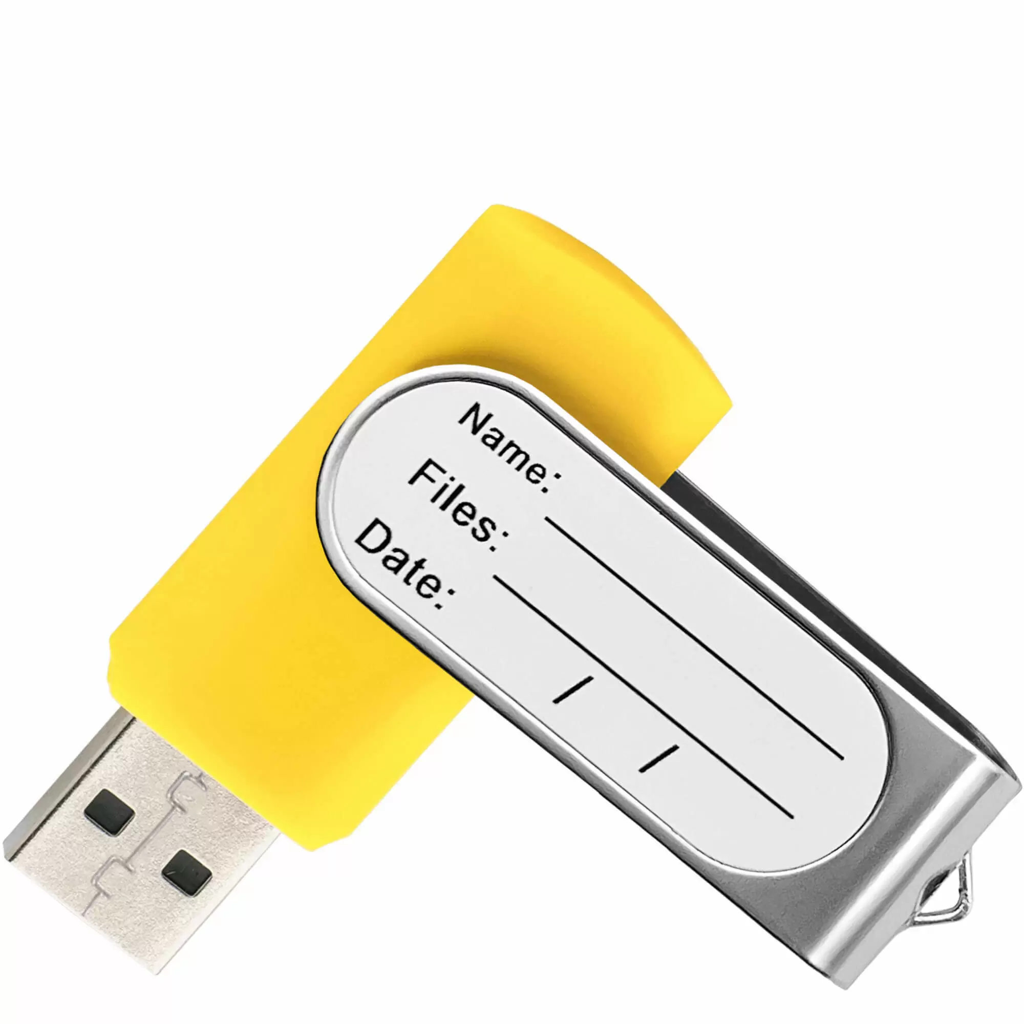 Флешка TWIST STICKER Желтая 4110-04