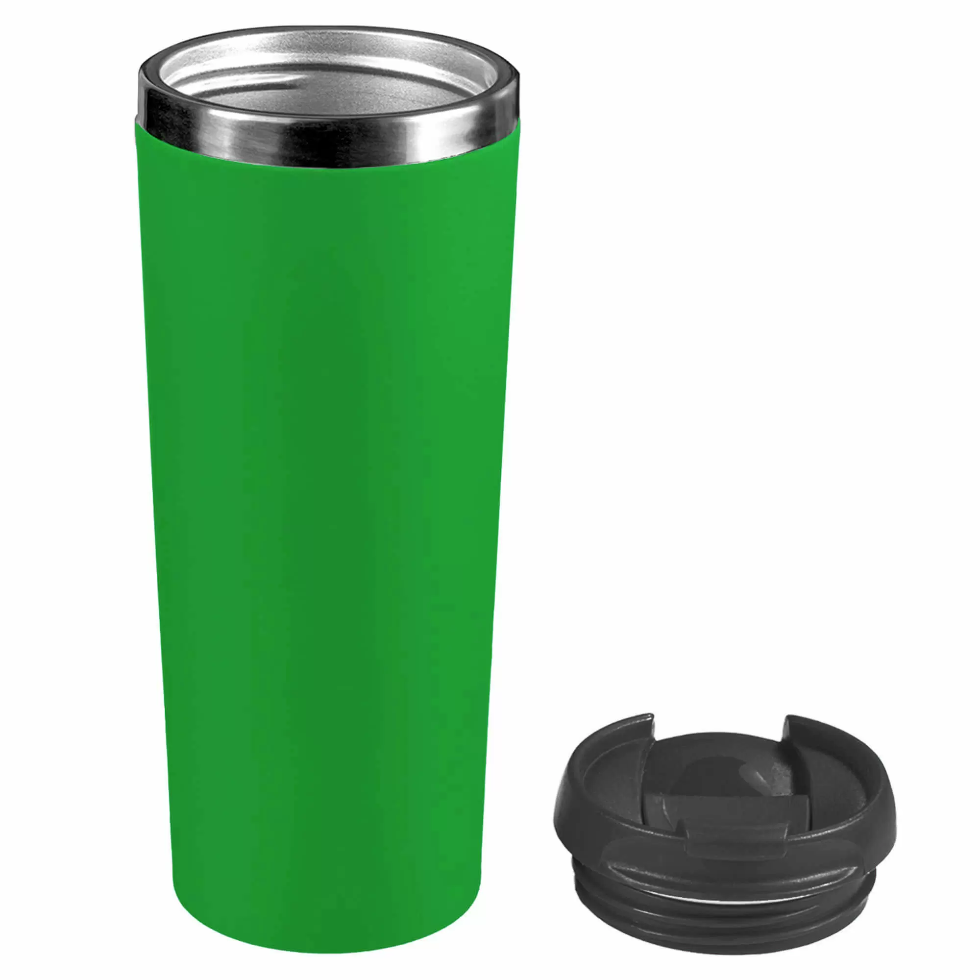 Термокружка KOMO SOFT 420мл. Зеленая с черной крышкой 6061-02