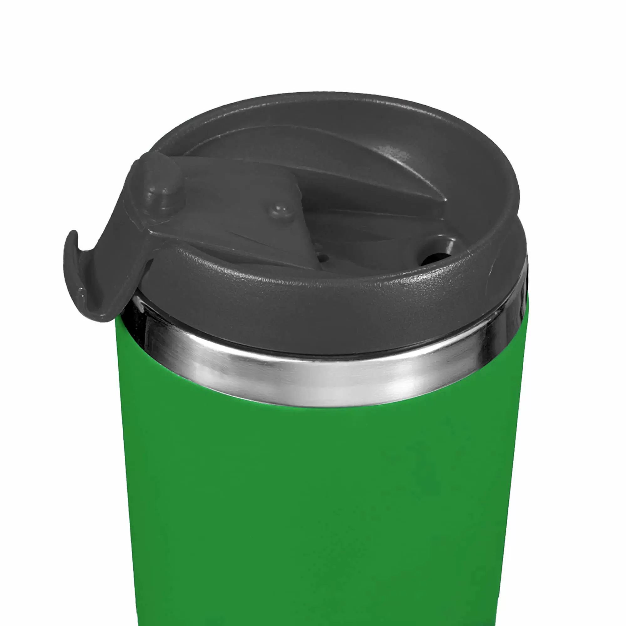 Термокружка KOMO SOFT 420мл. Зеленая с черной крышкой 6061-02