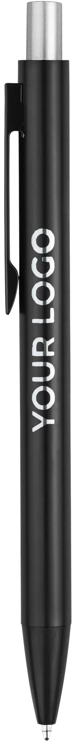 Ручка OKS MIRROR Черная с серебристым 1140-06