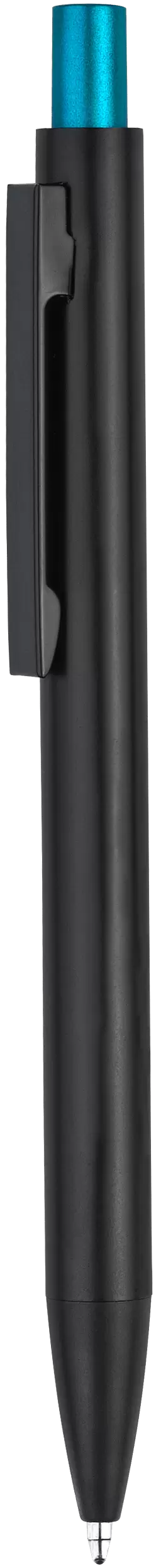 Ручка OKS MIRROR Черная с голубым 1140-12