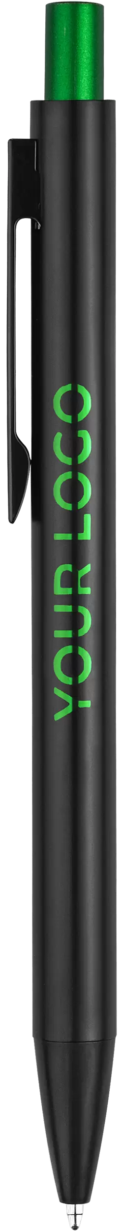 Ручка OKS MIRROR Черная с зеленым 1140-02