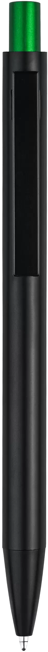 Ручка OKS MIRROR Черная с зеленым 1140-02