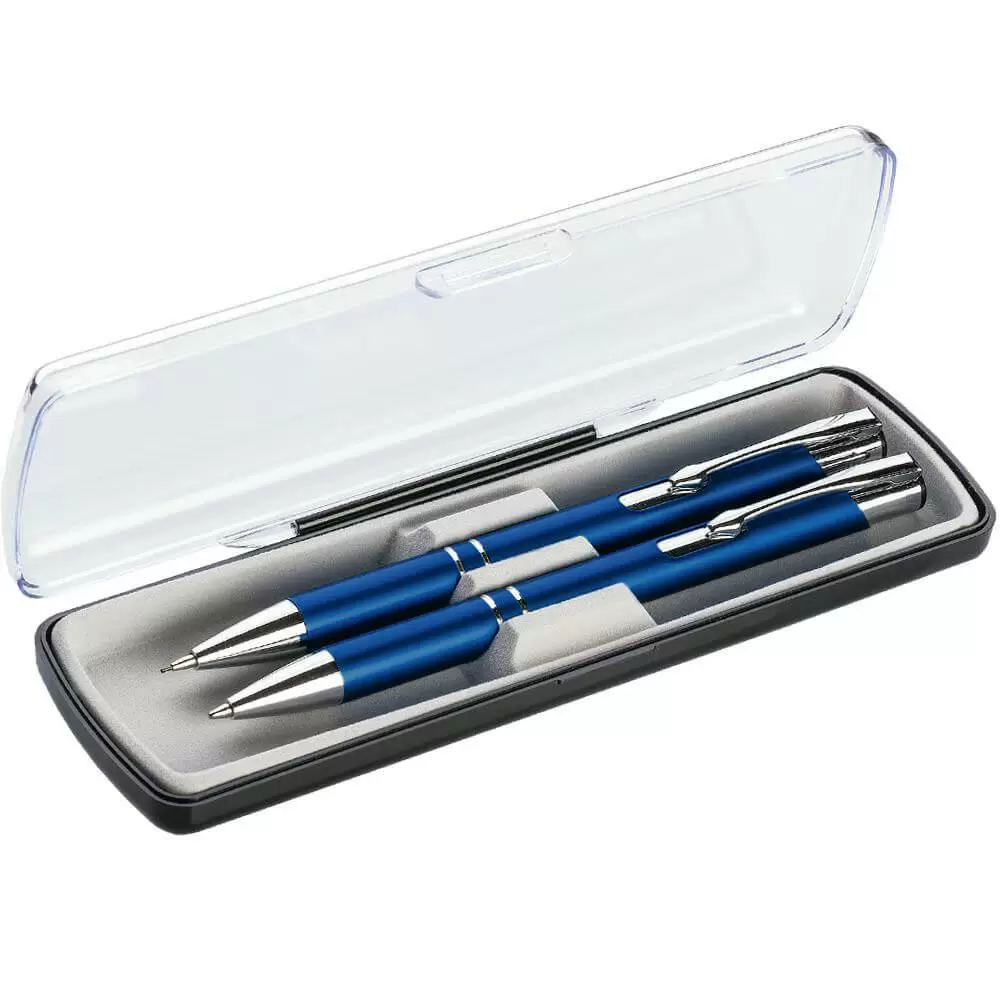 Набор KOSKO SET, ручка и карандаш в футляре SAMMIT Темно-синий 2110-14