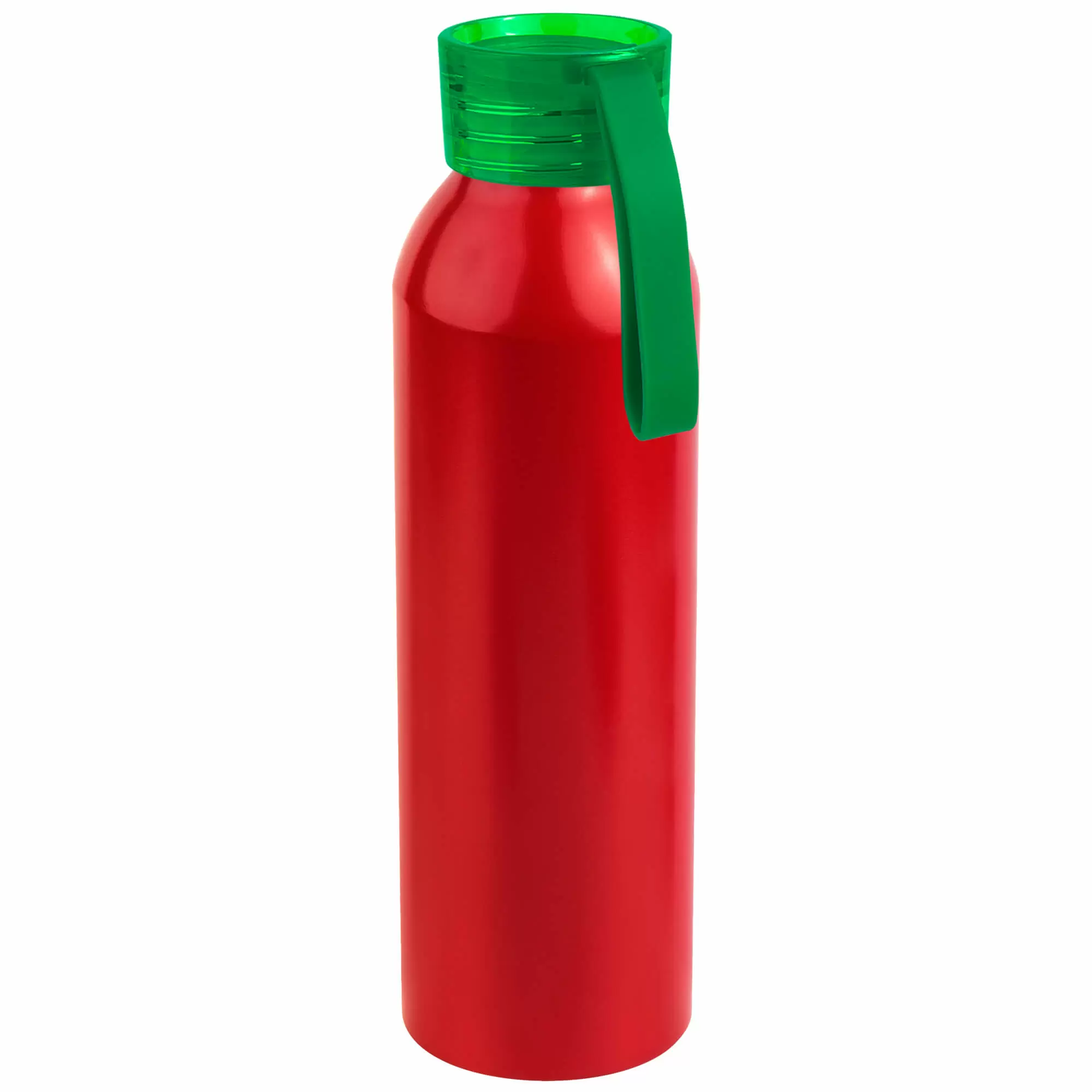 Термокружка Бутылка для воды VIKING RED 650мл. Красная с салатовой крышкой  6144-15