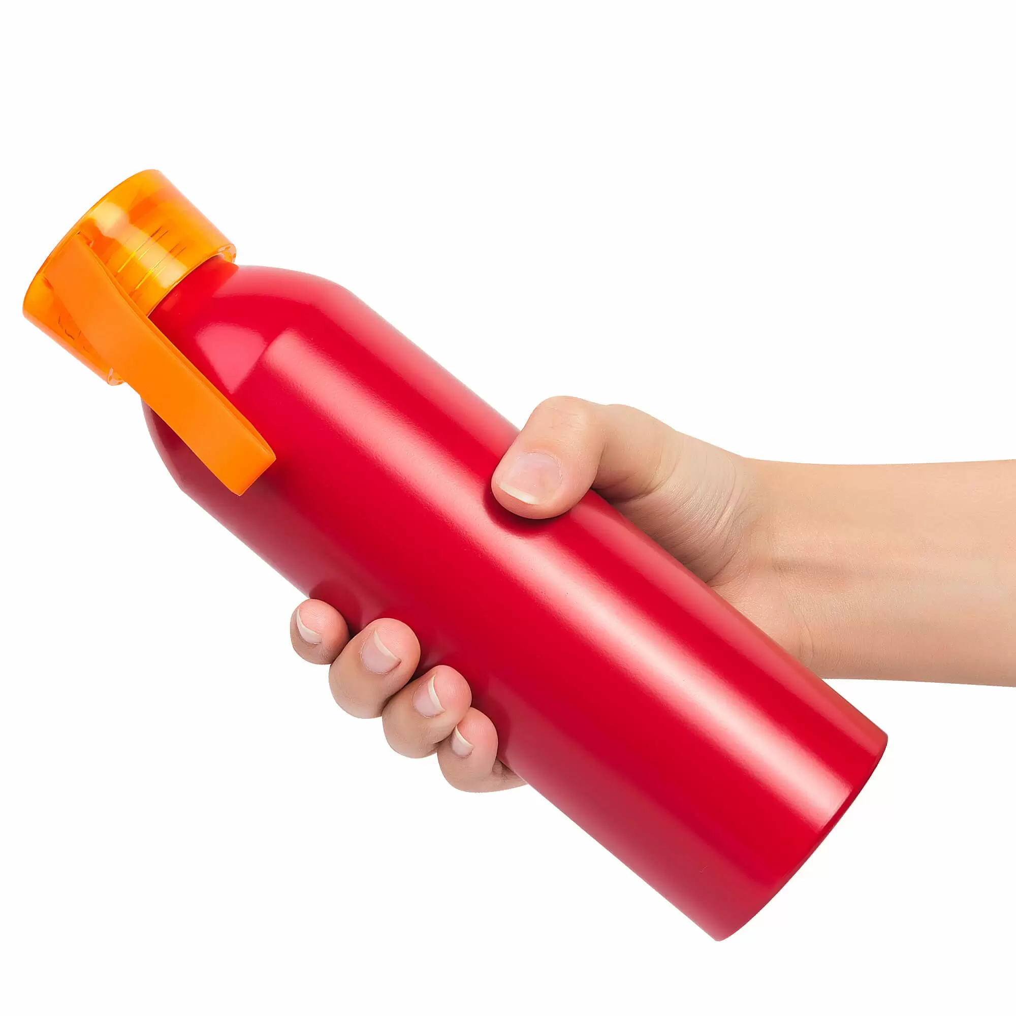 Термокружка Бутылка для воды VIKING RED 650мл. Красная с оранжевой крышкой  6144-05