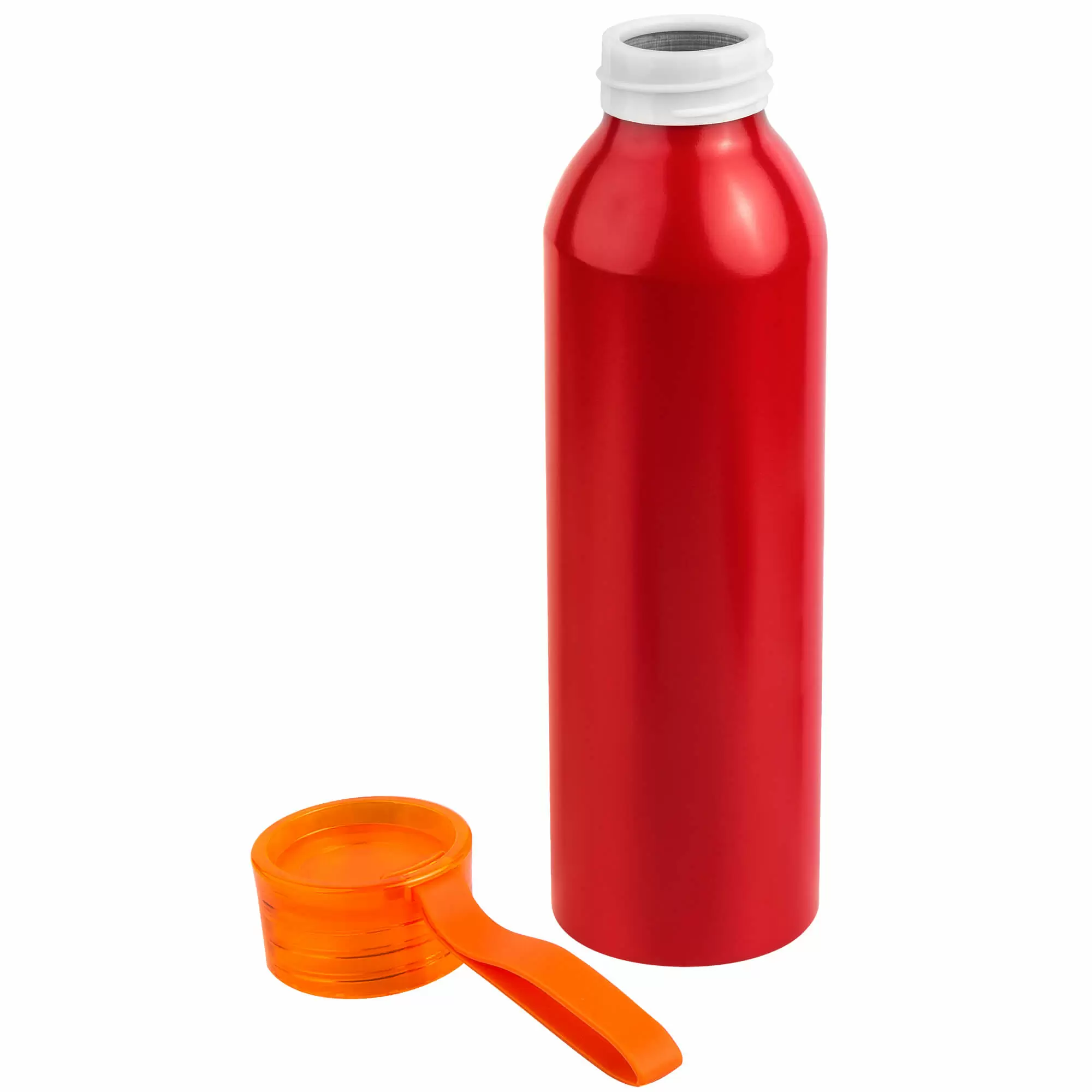 Термокружка Бутылка для воды VIKING RED 650мл. Красная с оранжевой крышкой  6144-05