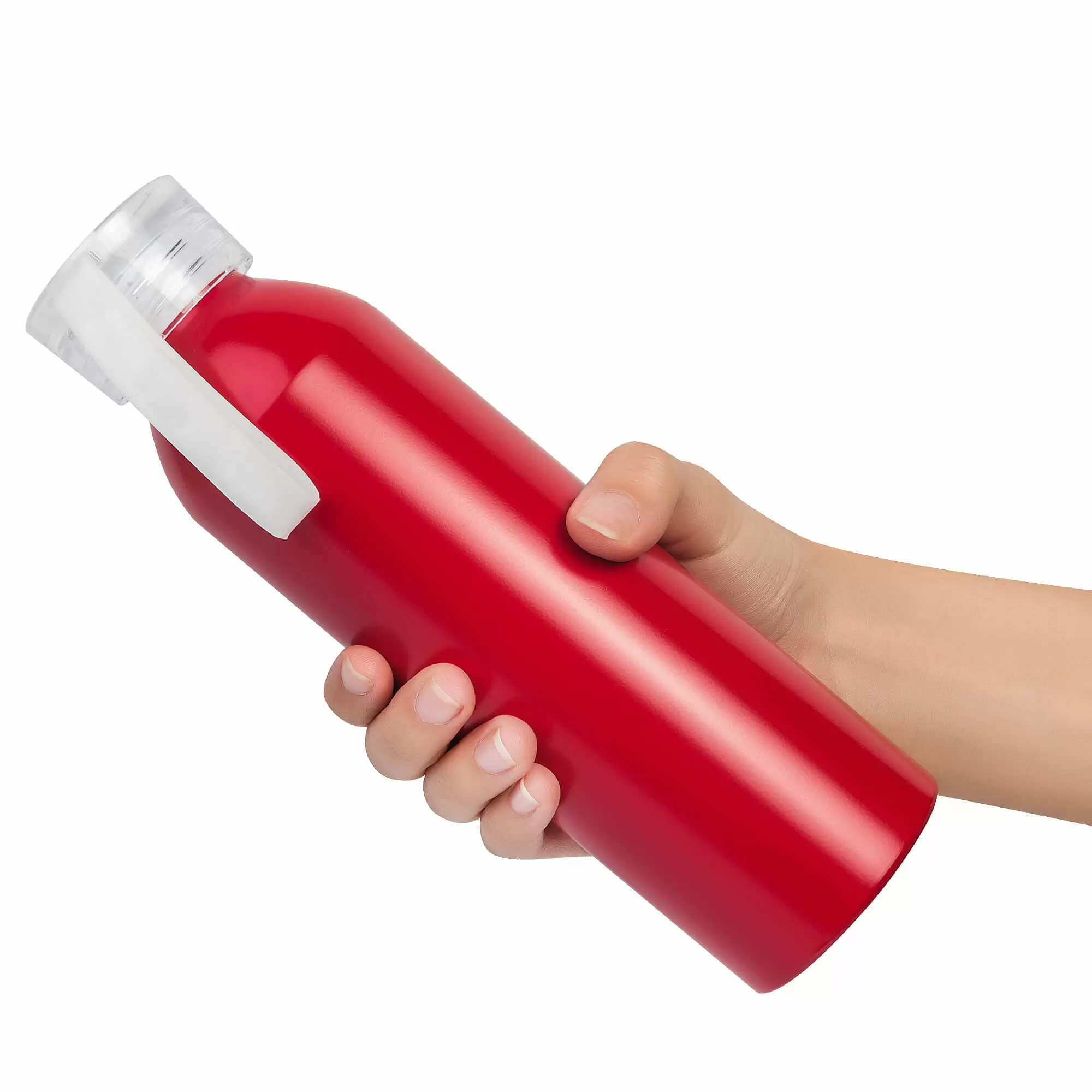 Термокружка Бутылка для воды VIKING RED 650мл. Красная с белой крышкой  6144-07