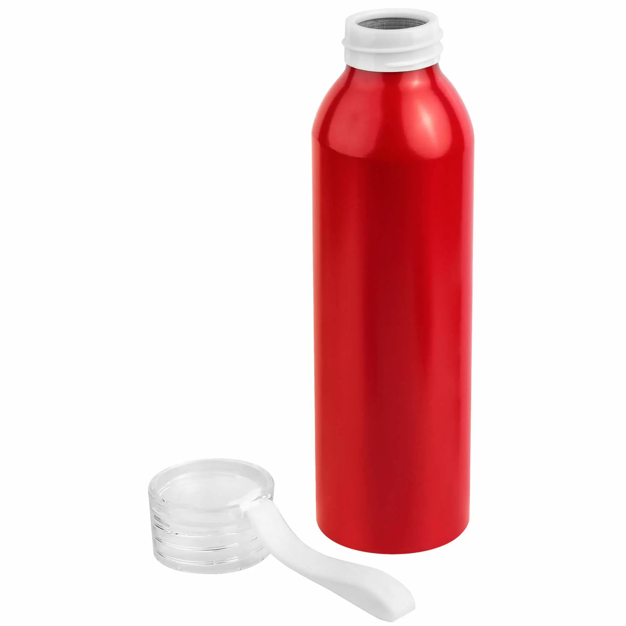 Термокружка Бутылка для воды VIKING RED 650мл. Красная с белой крышкой  6144-07