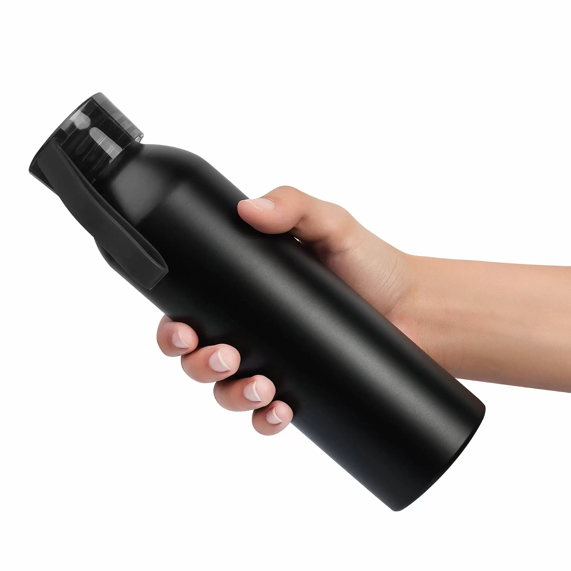 Термокружка Бутылка для воды VIKING BLACK 650мл. Черная с черной крышкой 6142-08