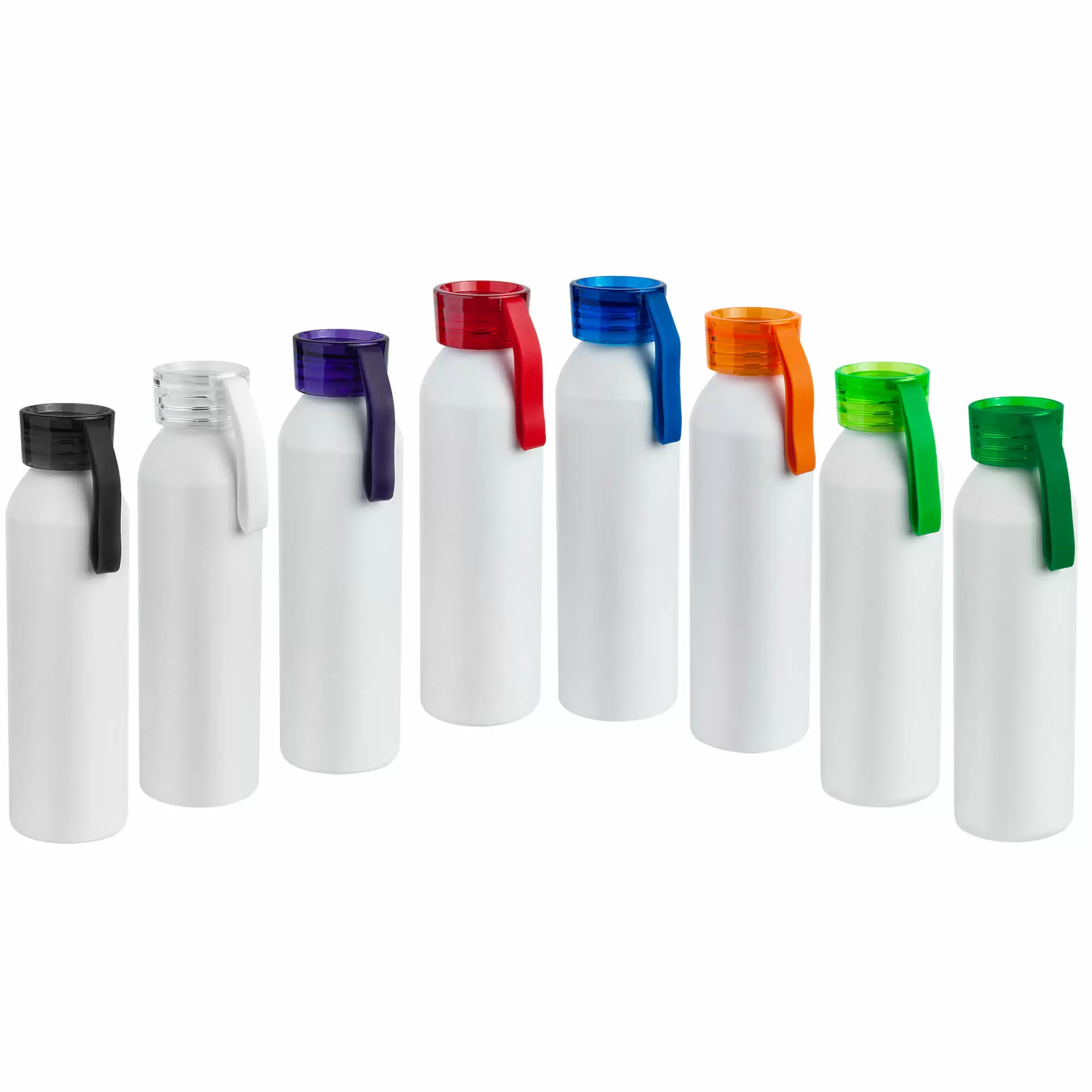 Термокружка Бутылка для воды VIKING WHITE 650мл. Белая с красной крышкой 6143-03