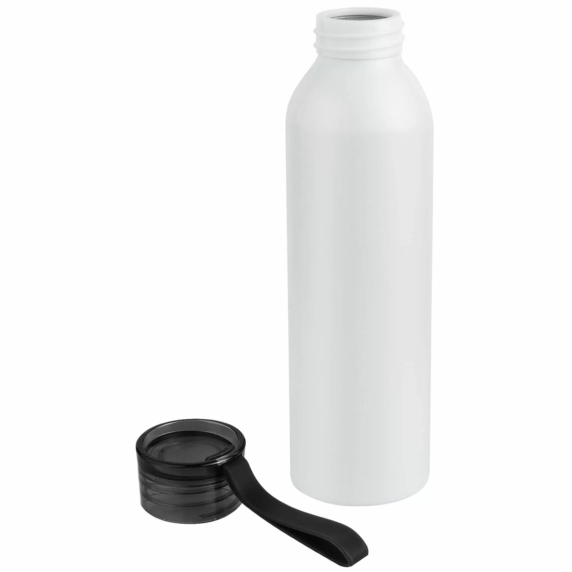 Термокружка Бутылка для воды VIKING WHITE 650мл. Белая с черной крышкой 6143-08