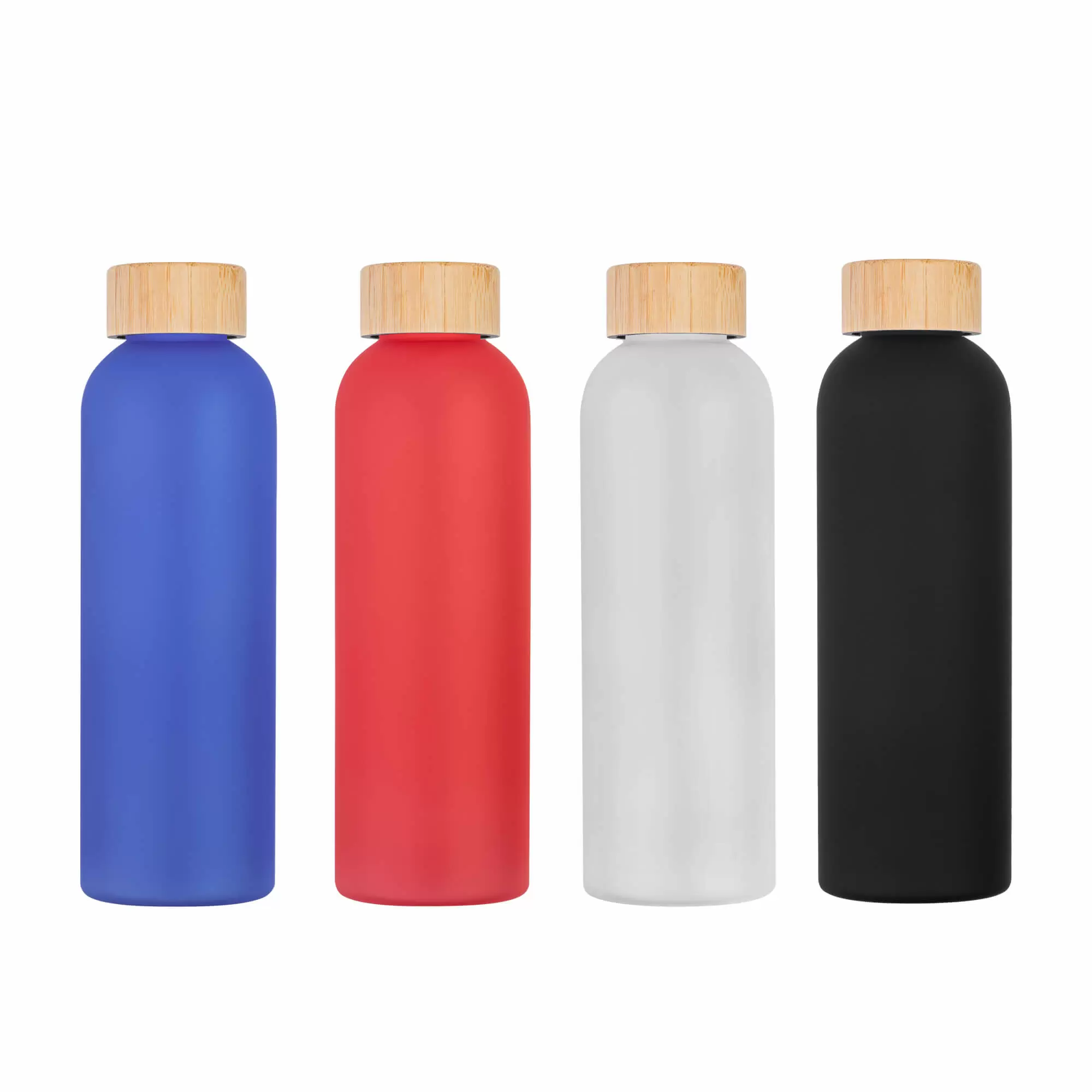 Термокружка Бутылка для воды BAMBOO PET SOFT 550мл. Красная  6265-03