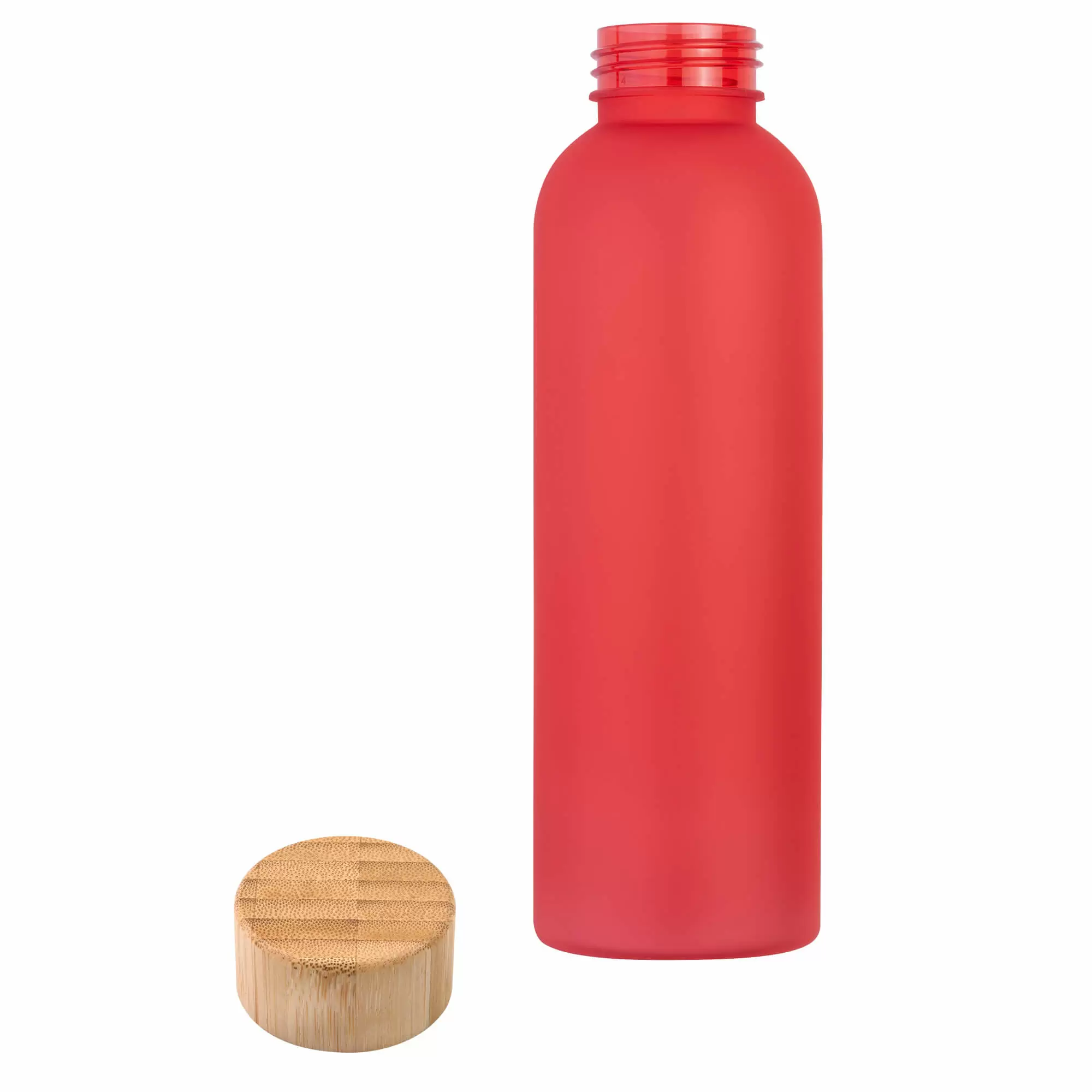 Термокружка Бутылка для воды BAMBOO PET SOFT 550мл. Красная  6265-03