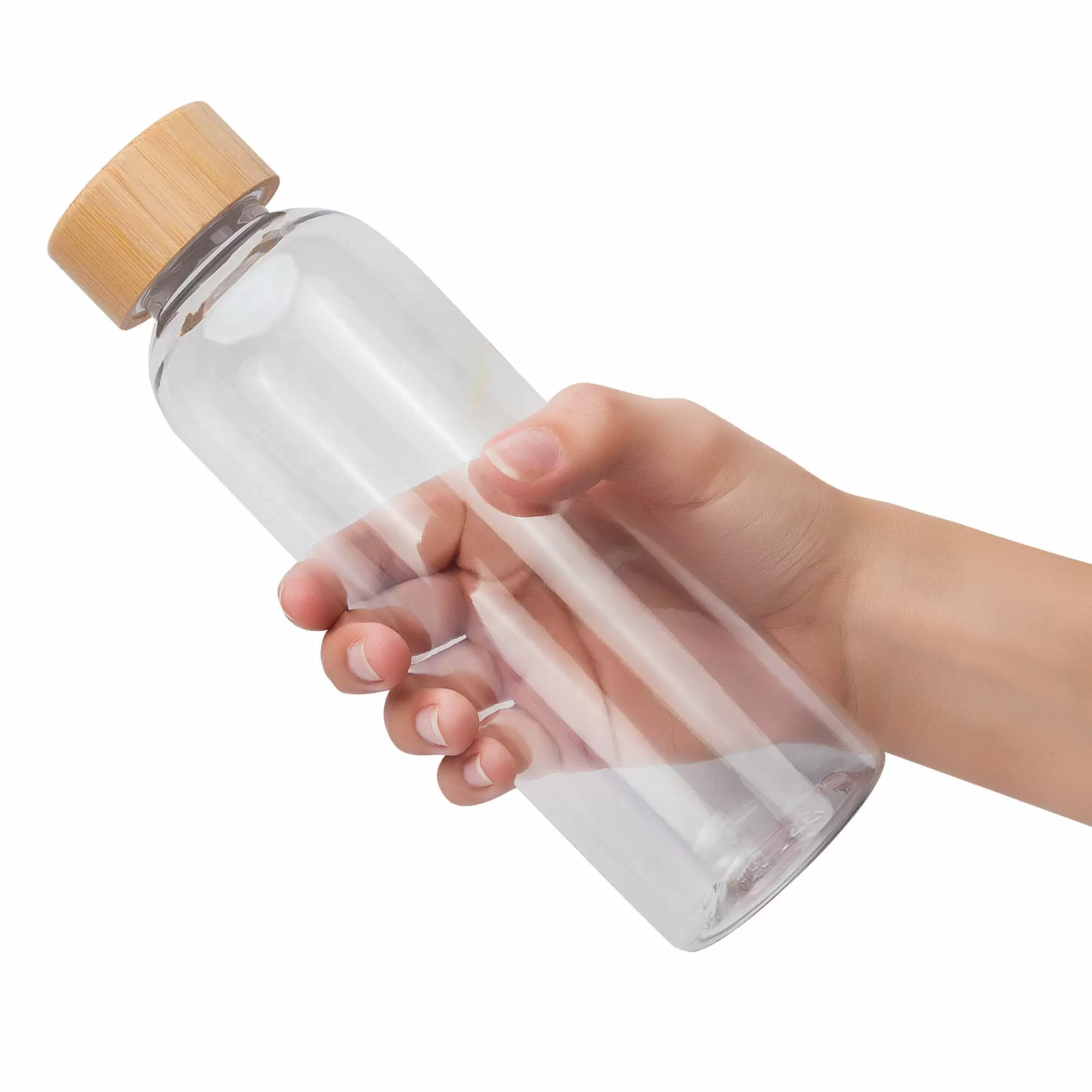 Термокружка Бутылка для воды BAMBOO PET 550мл. Белая 6264-07