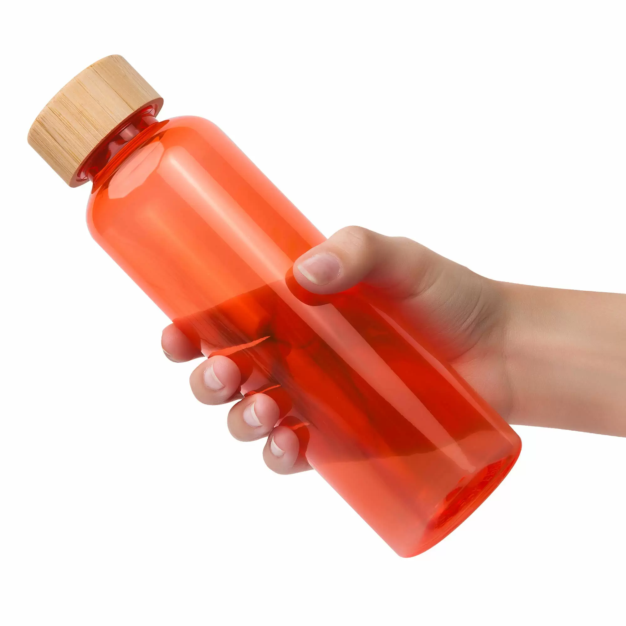 Термокружка Бутылка для воды BAMBOO PET 550мл. Оранжевая 6264-05
