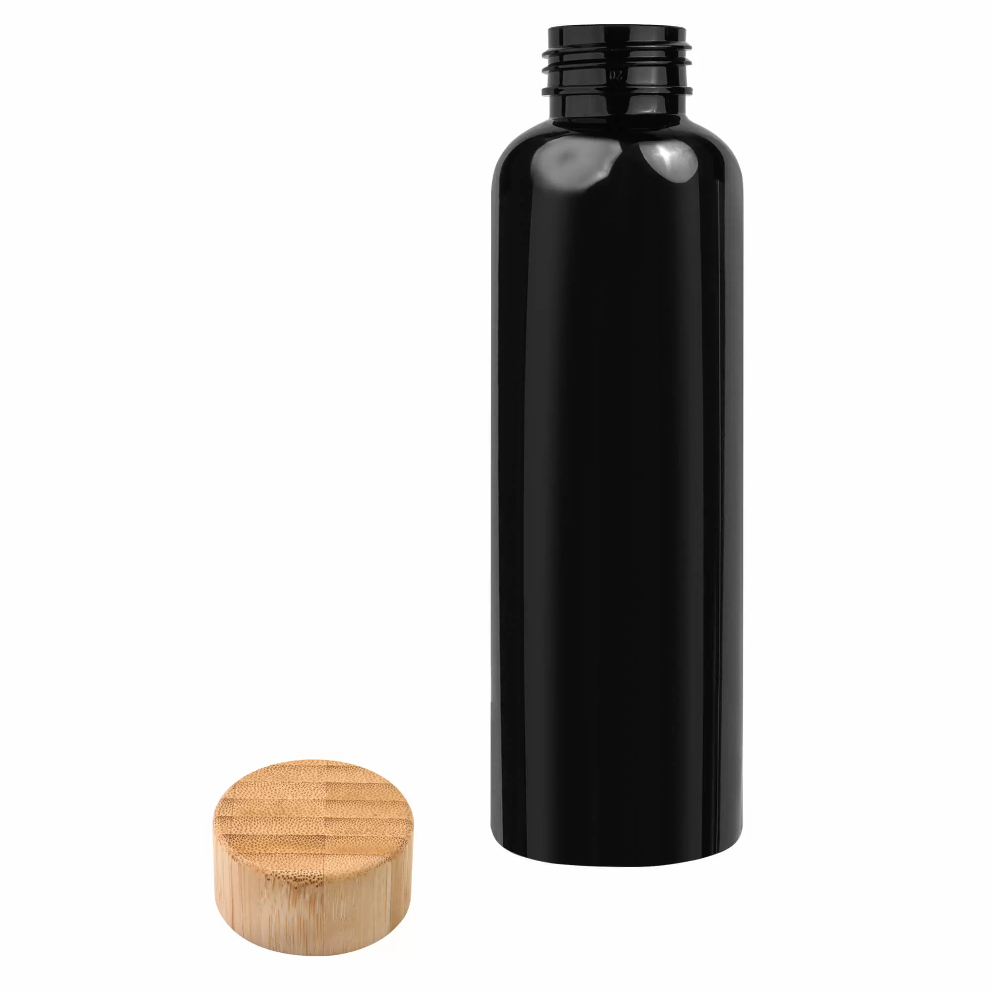 Термокружка Бутылка для воды BAMBOO PET 550мл. Черная 6264-08