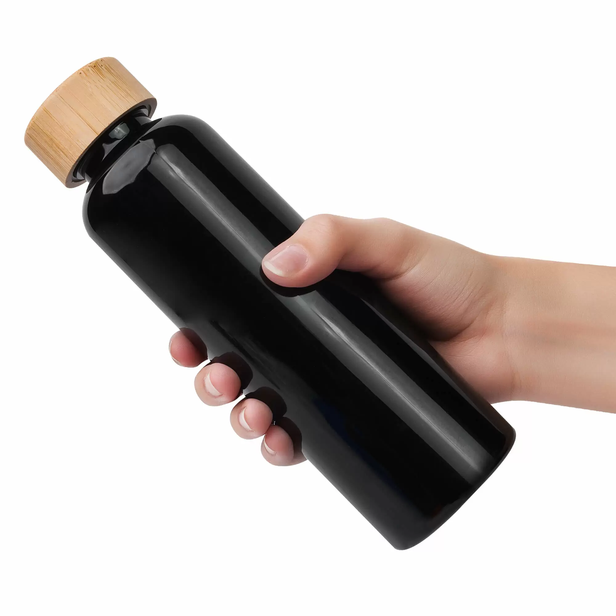 Термокружка Бутылка для воды BAMBOO PET 550мл. Черная 6264-08