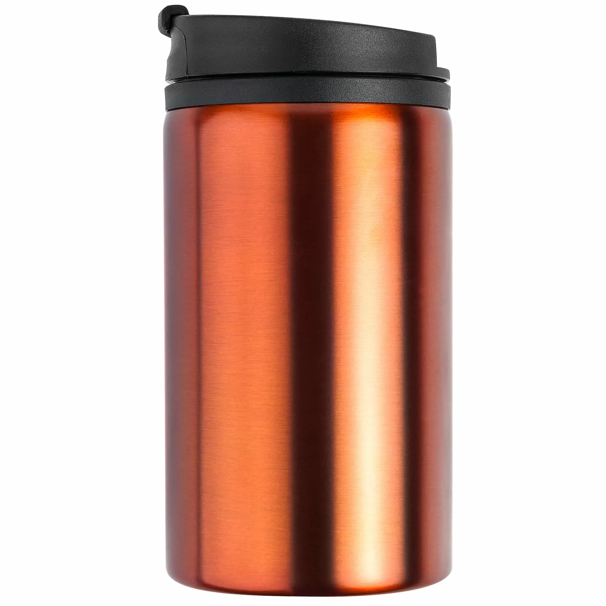 Термокружка CONFETTI 300мл. Оранжевая с черной крышкой 6020-05