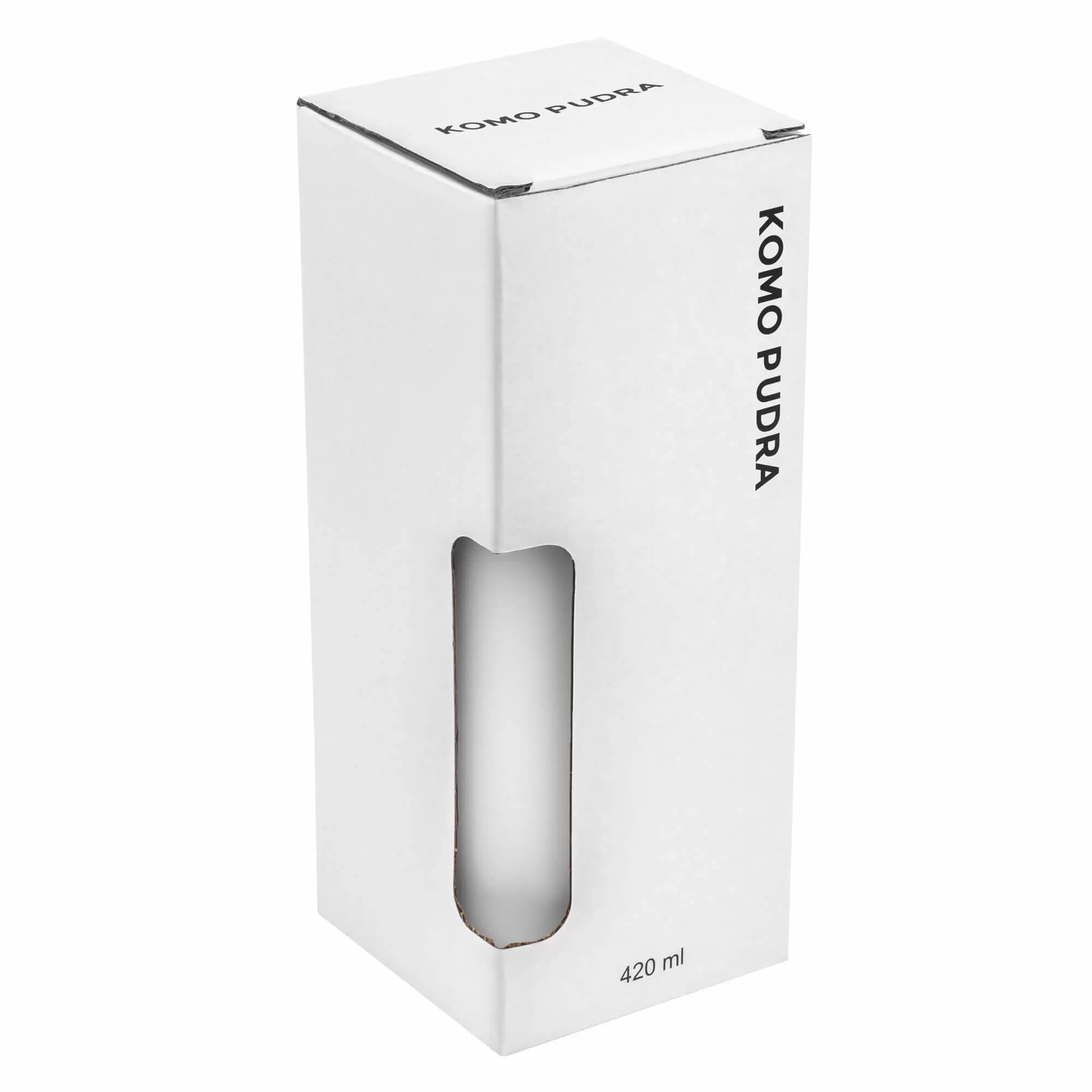 Термокружка KOMO PUDRA 420мл. Белая с белой крышкой  6062-07