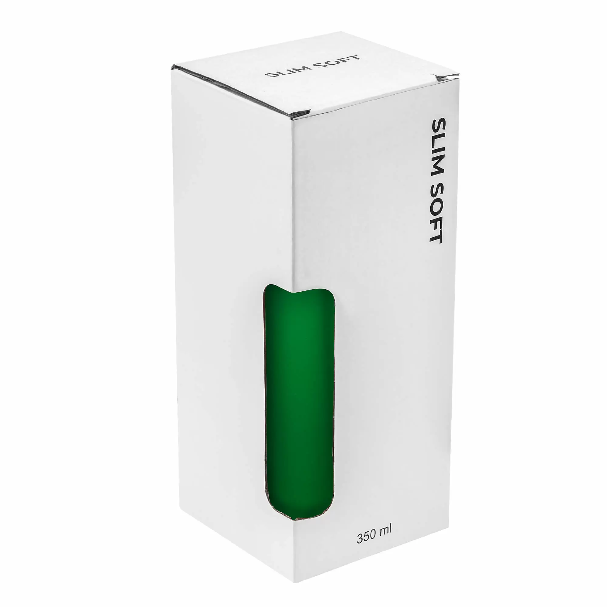 Термокружка SLIM SOFT COLOR 350мл. Зеленая с зеленой крышкой 6030-02