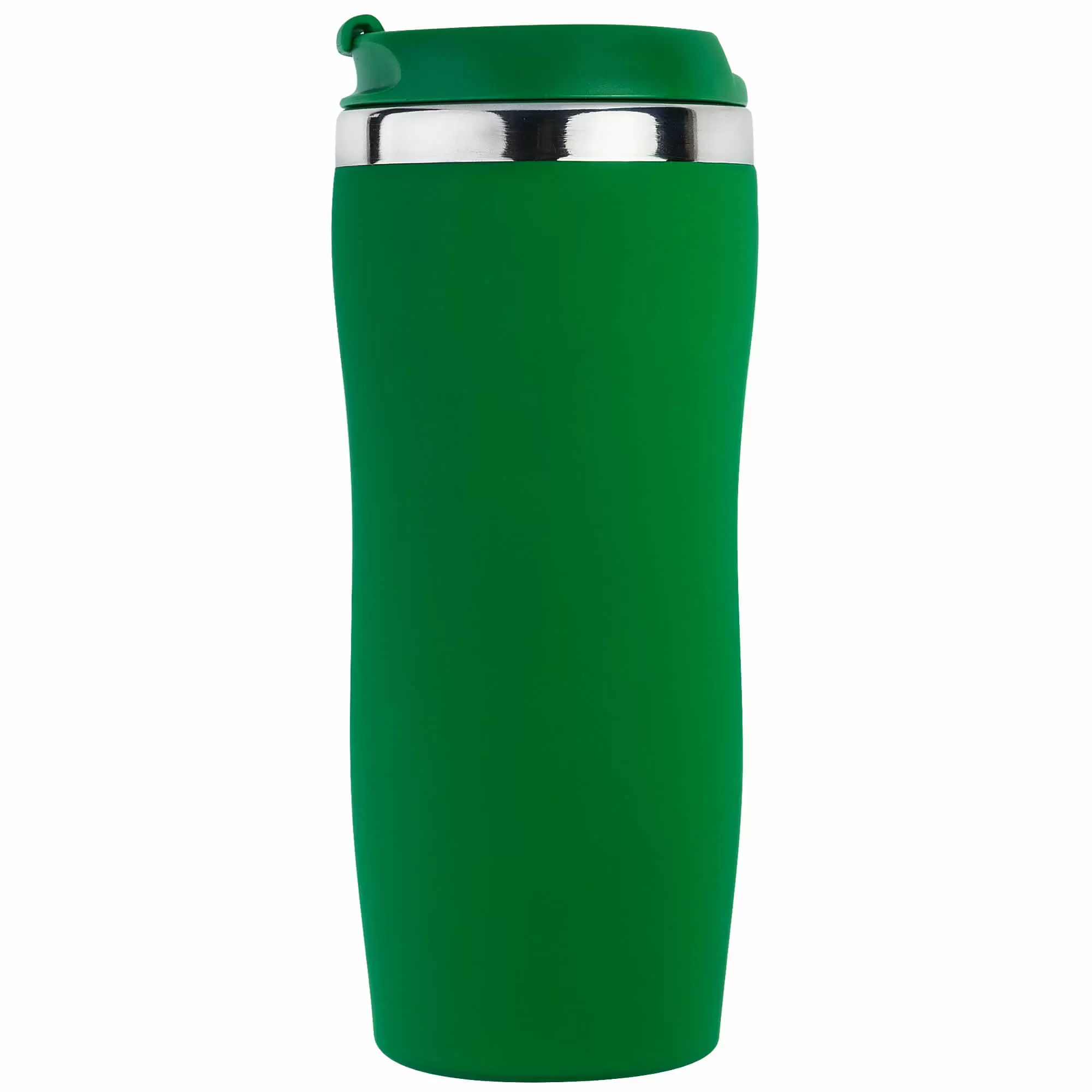 Термокружка SLIM SOFT COLOR 350мл. Зеленая с зеленой крышкой 6030-02