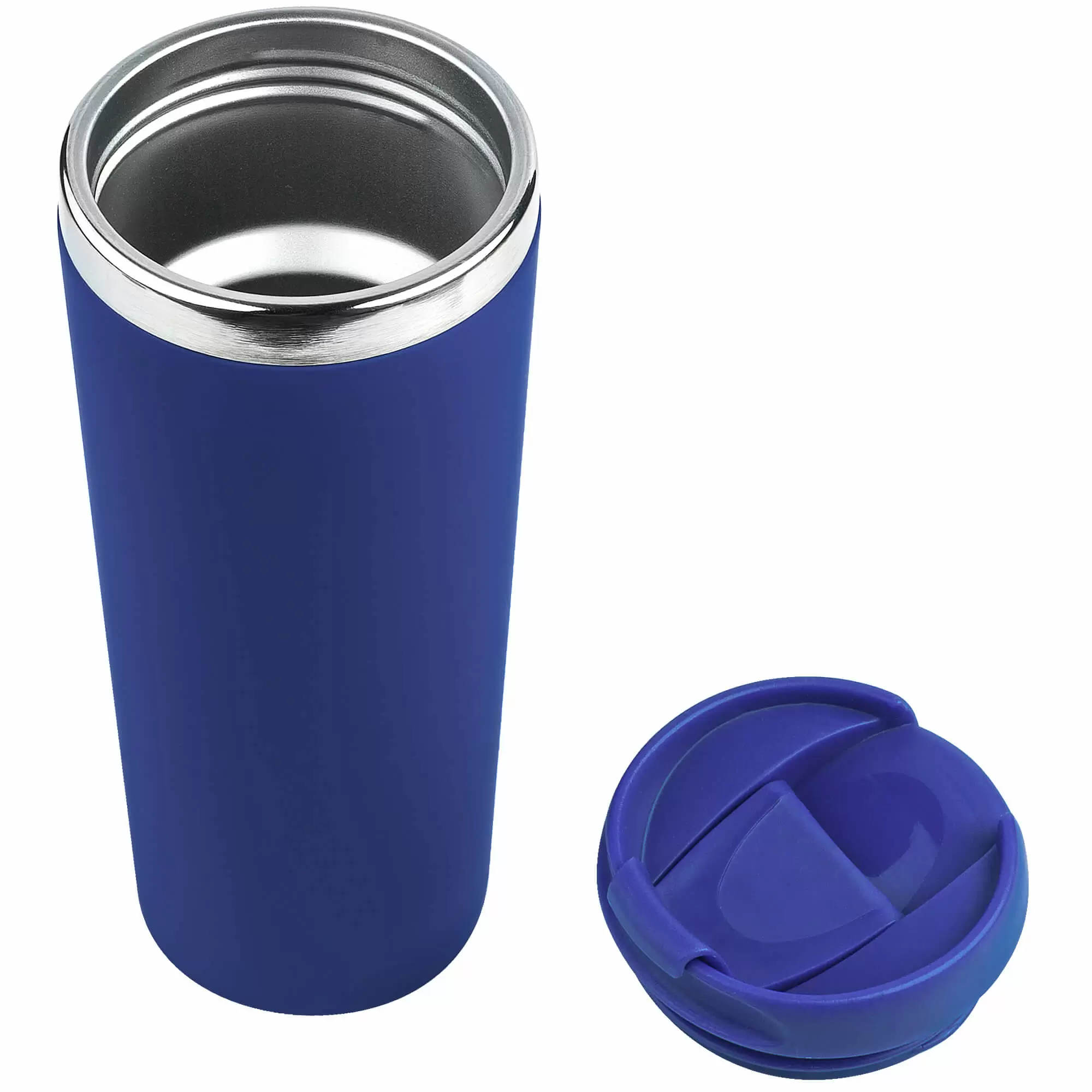 Термокружка KOMO SOFT COLOR 420мл. Темно-синяя с темно-синей крыш 6060-14