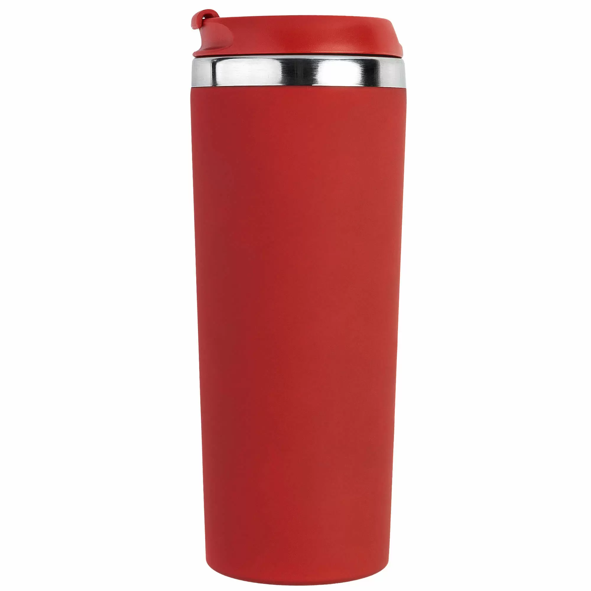 Термокружка KOMO SOFT COLOR 420мл. Красная с красной крышкой  6060-03