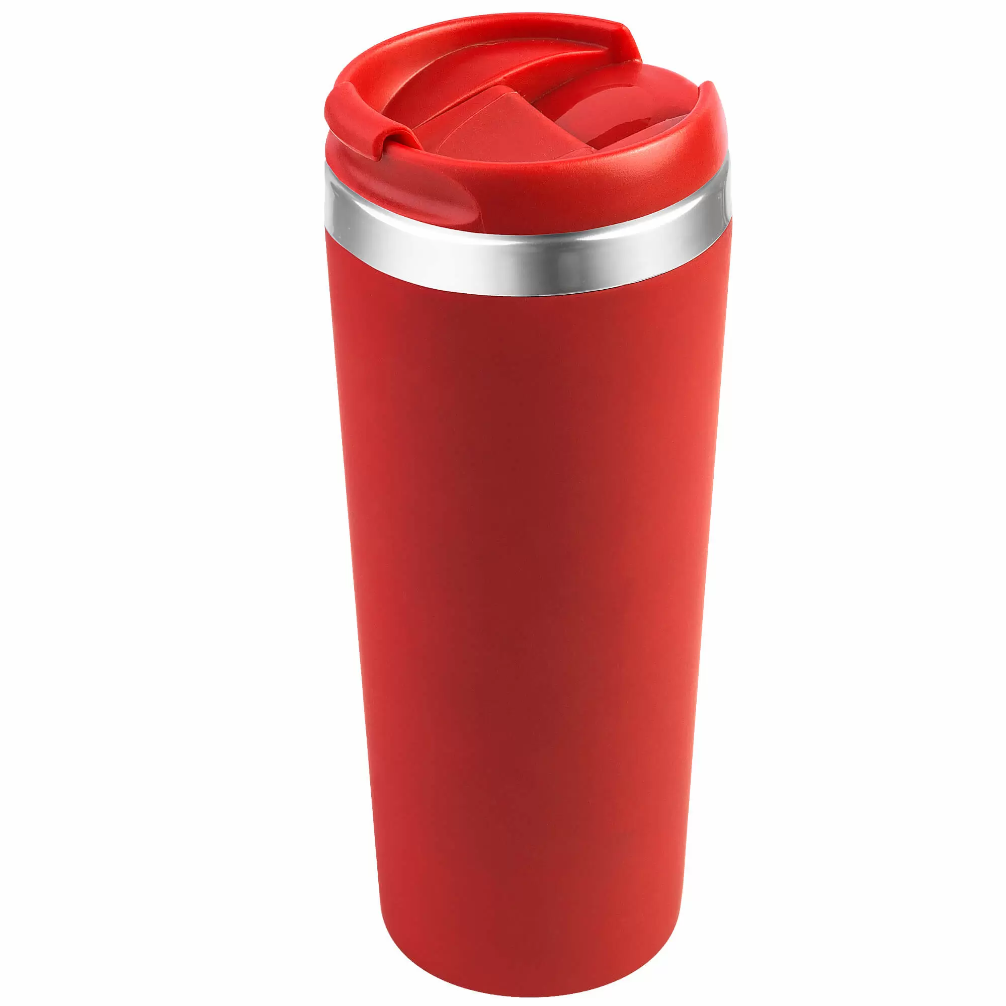 Термокружка KOMO SOFT COLOR 420мл. Красная с красной крышкой  6060-03