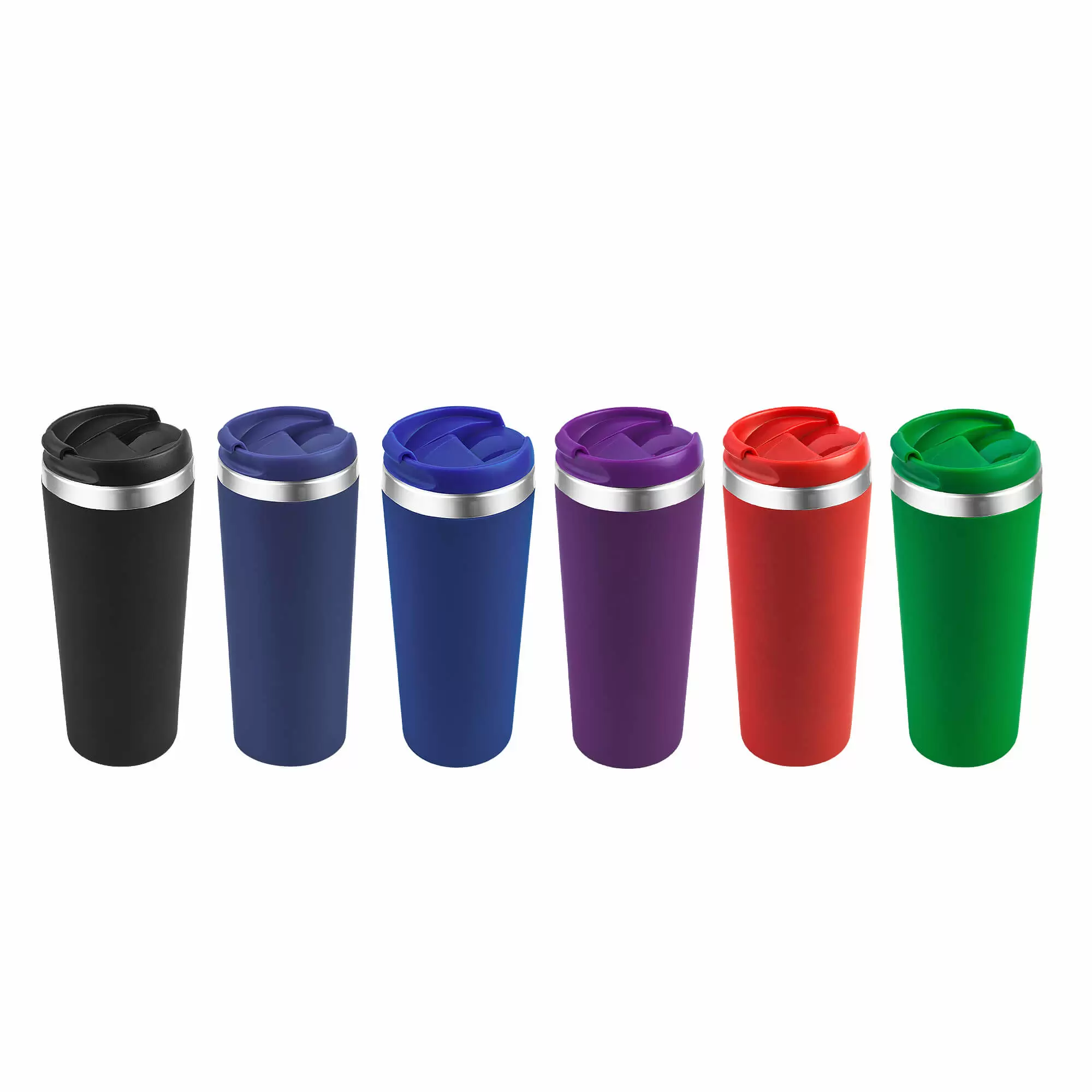 Термокружка KOMO SOFT COLOR 420мл. Зеленая с зеленой крышкой  6060-02