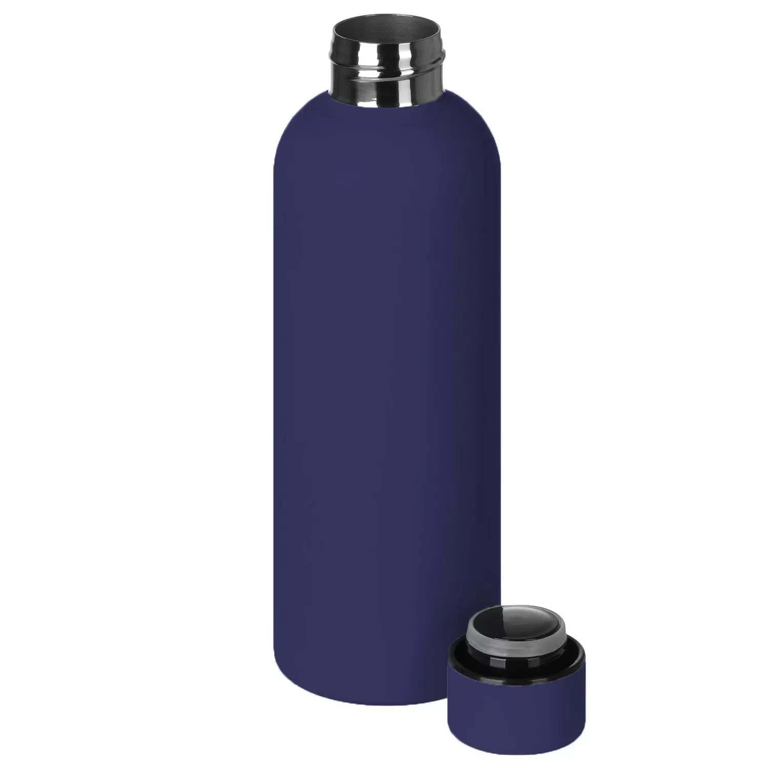 Термокружка Термобутылка вакуумная ALASKA SOFT 500мл. Темно-синяя  6165-14