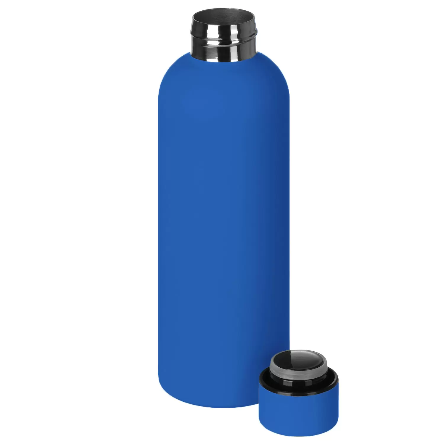 Термокружка Термобутылка вакуумная ALASKA SOFT 500мл. Синяя  6165-01