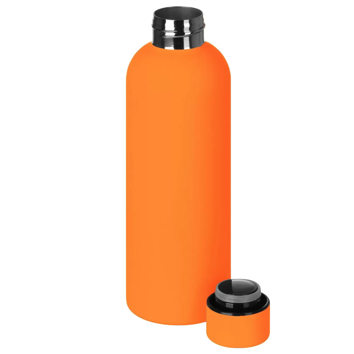 Термокружка Термобутылка вакуумная ALASKA SOFT 500мл. Оранжевая  6165-05