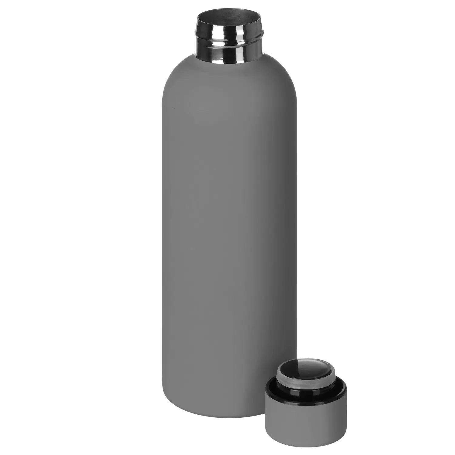 Термокружка Термобутылка вакуумная ALASKA SOFT 500мл. Серая  6165-23