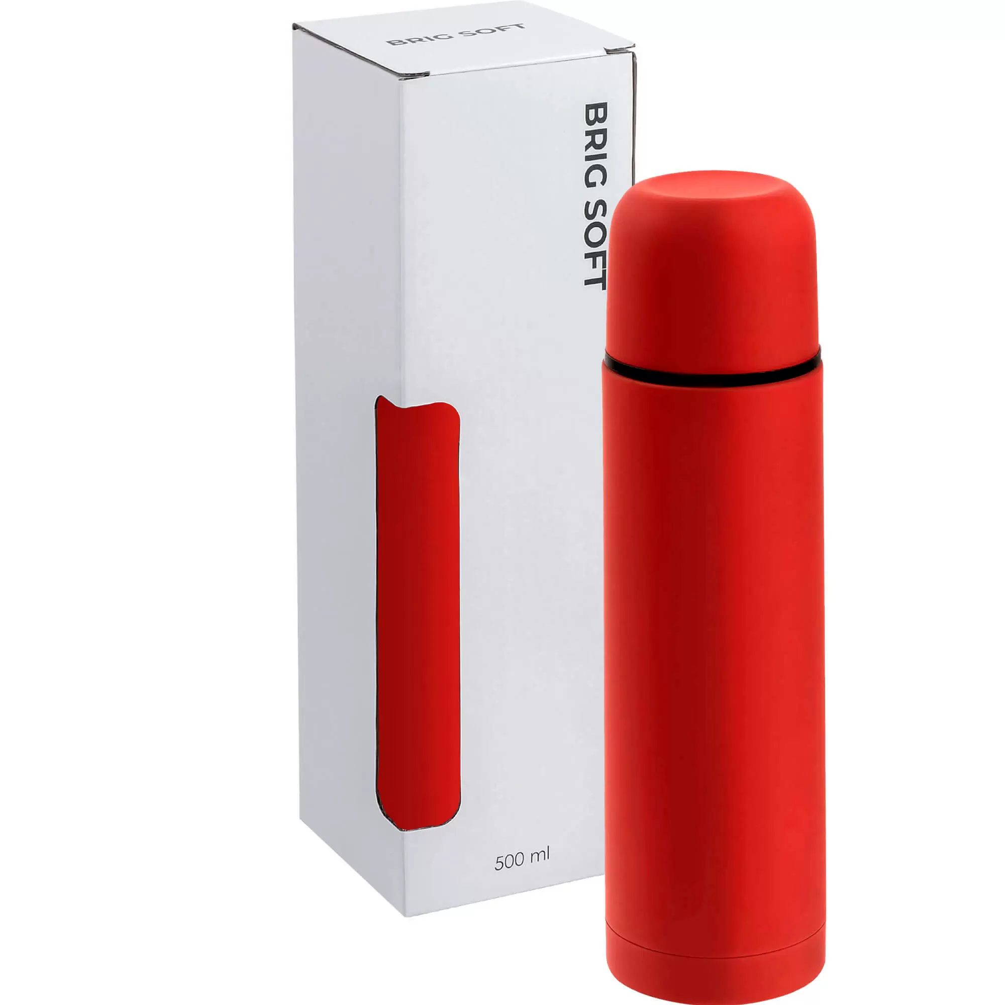 Термокружка Термос BRIG SOFT без чехла 500мл. Красный 6225-03