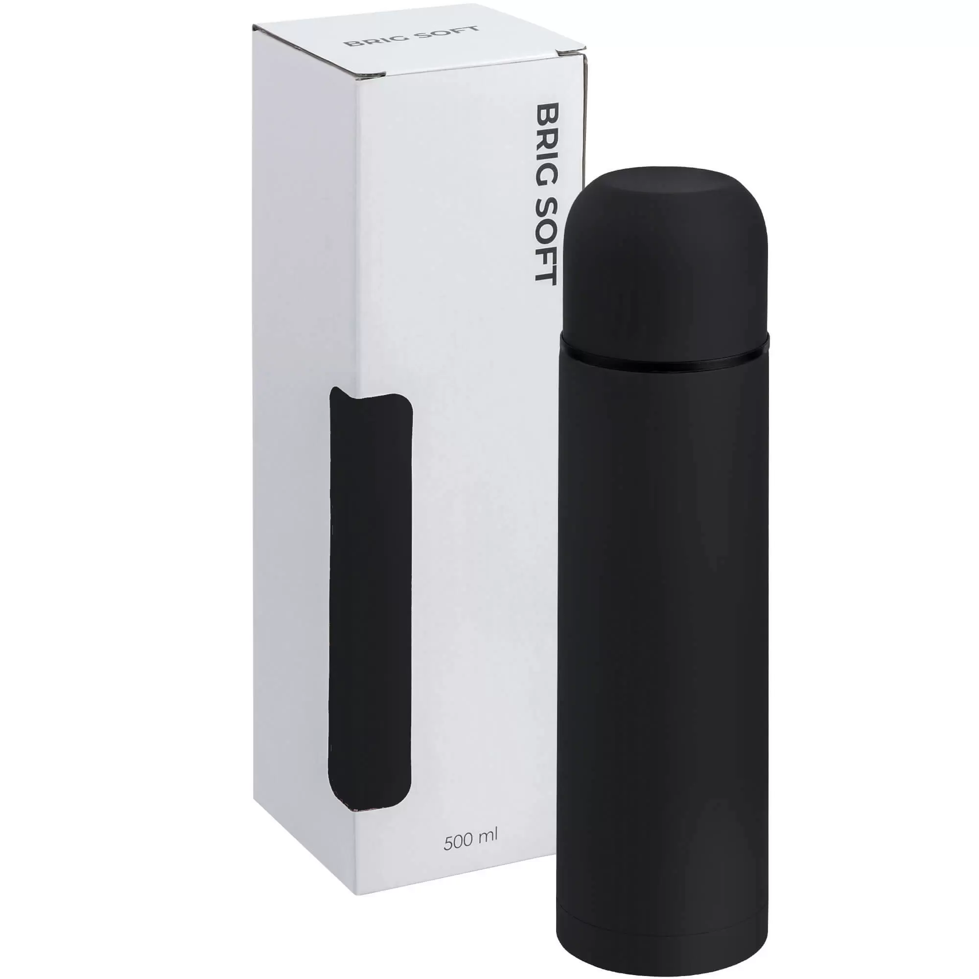 Термокружка Термос BRIG SOFT без чехла 500мл. Черный  6225-08