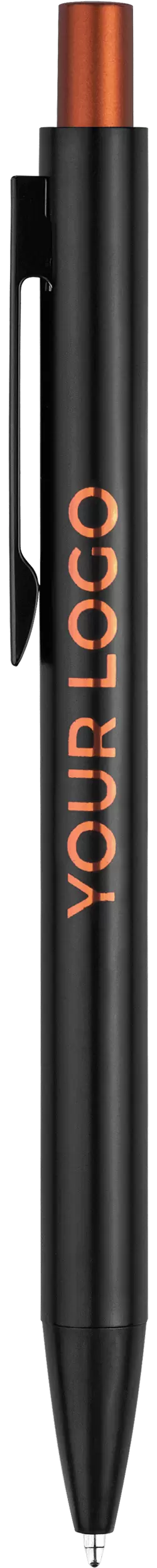 Ручка OKS MIRROR Черная с оранжевым 1140-05