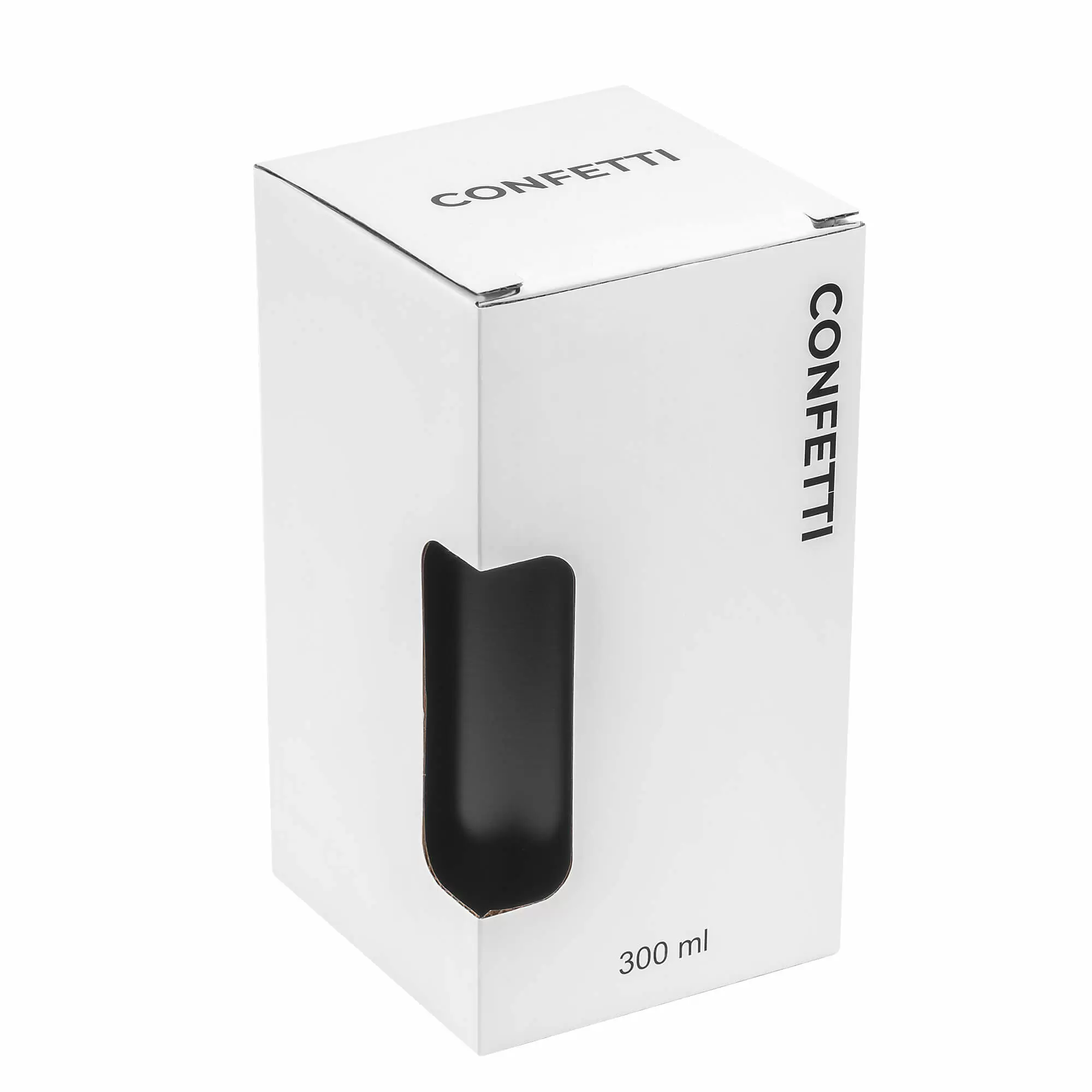 Термокружка CONFETTI 300мл. Черная полностью 6020-88
