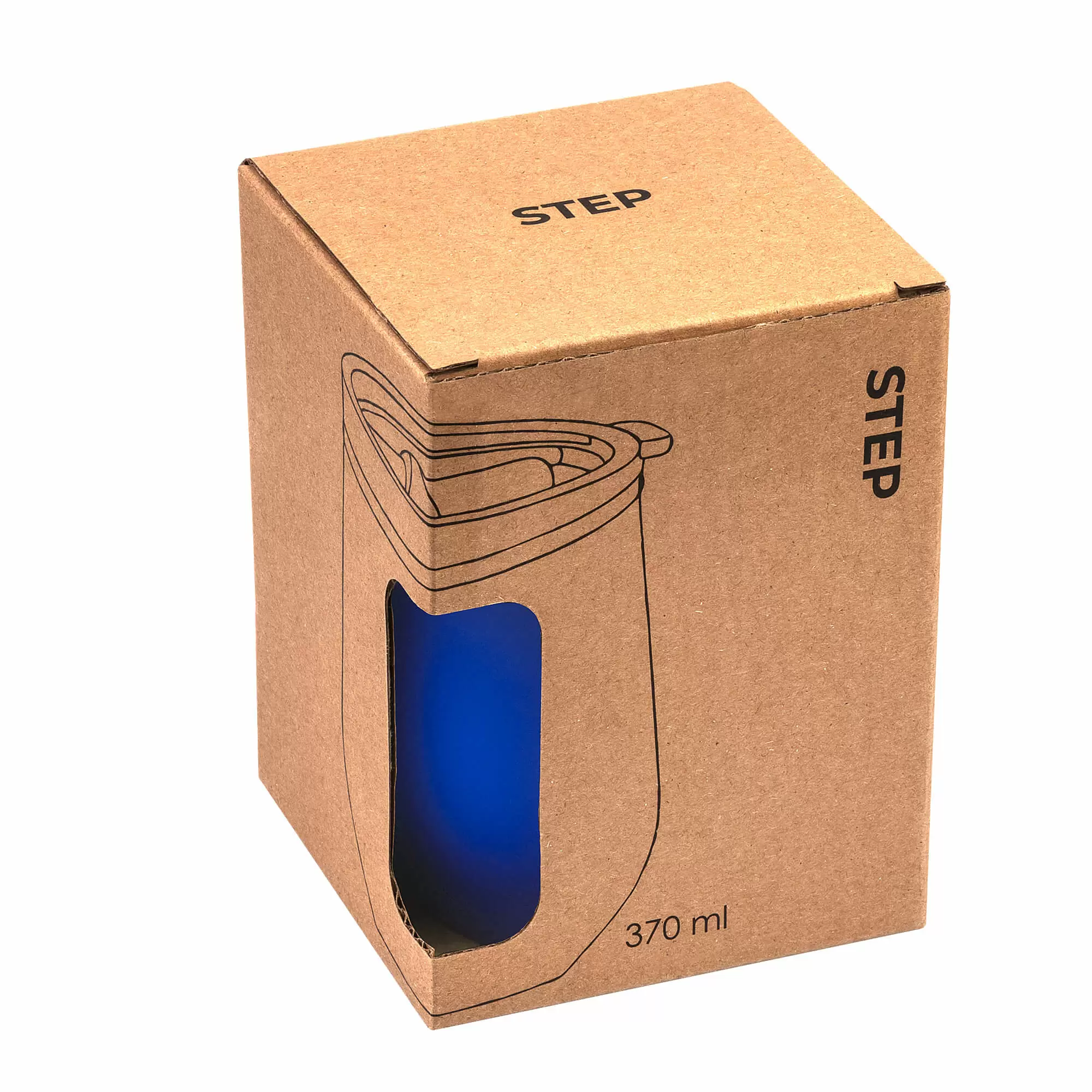 Термокружка (кофер) STEP SOFT 370мл Синяя 6300-01