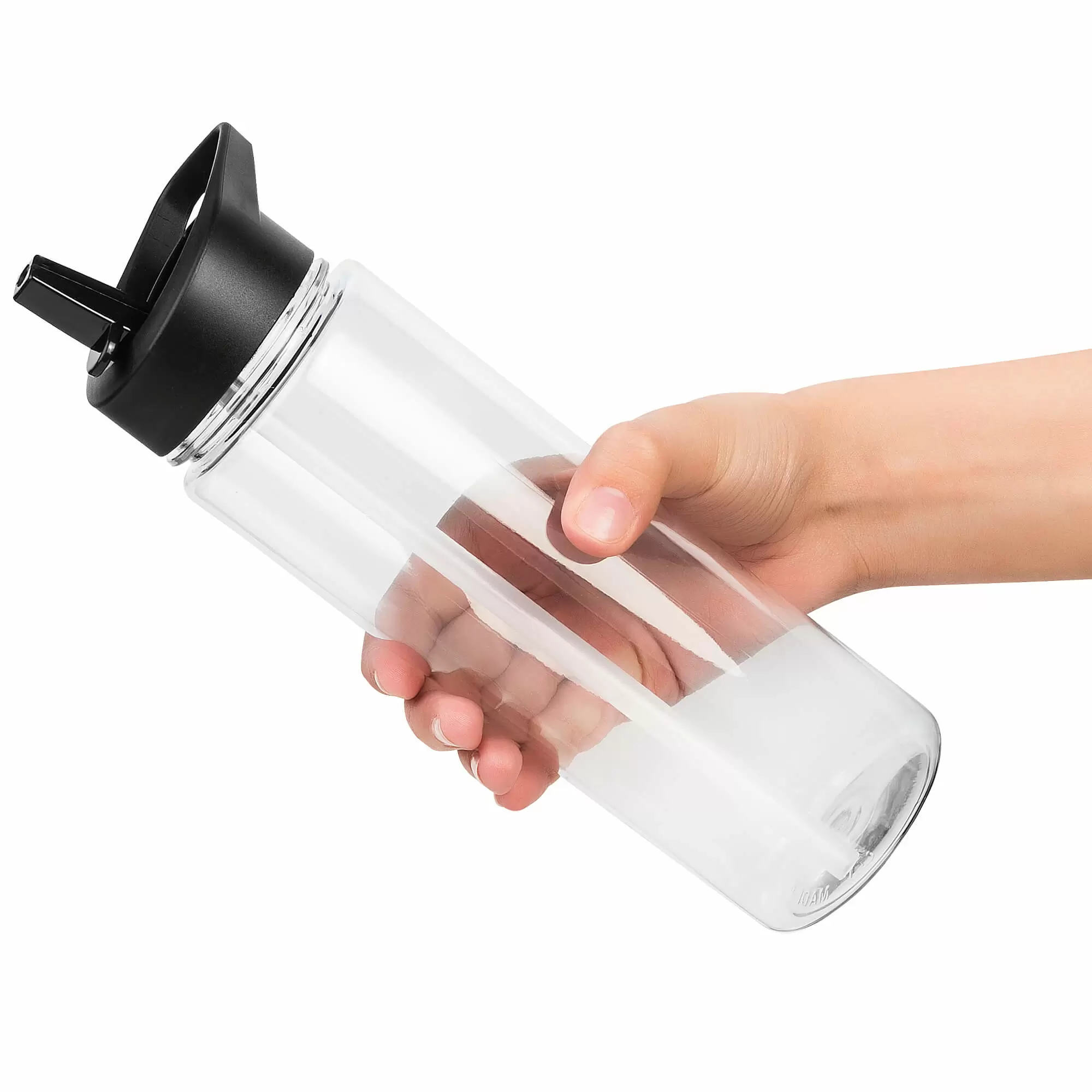 Термокружка Бутылка для воды RIO 700мл. Прозрачная с черным 6075-20-08