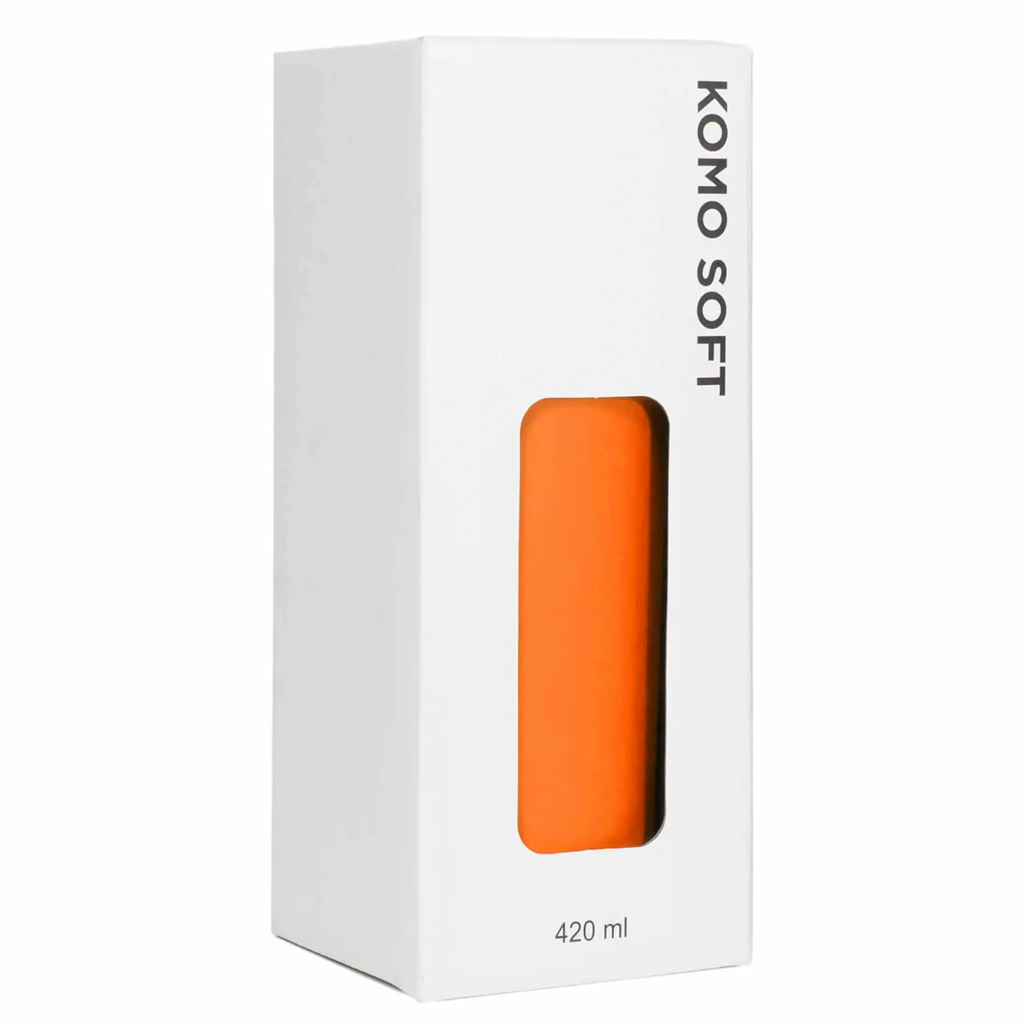 Термокружка KOMO SOFT COLOR 420мл. Оранжевая с оранжевой крышкой 6060-05