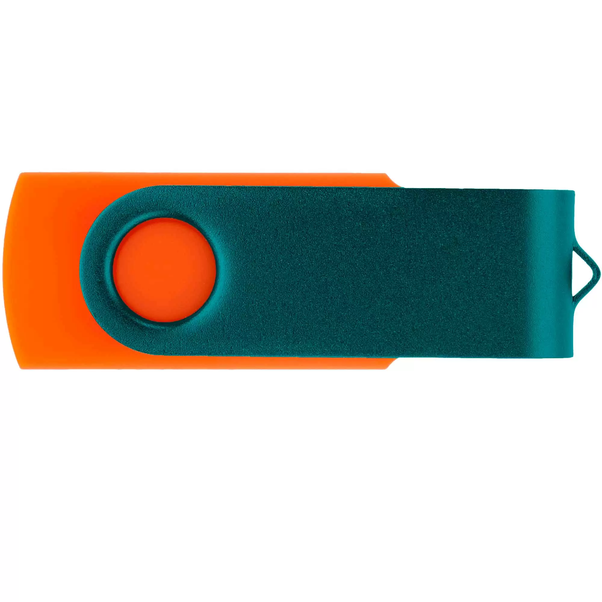 Флешка TWIST COLOR MIX Оранжевая с зеленым 4016.05.02