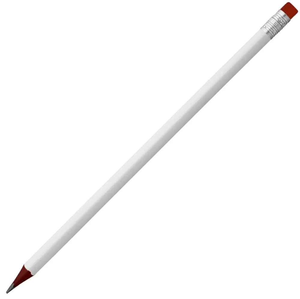 Карандаш треугольный COLORWOOD WHITE Белый с красным 3043.03