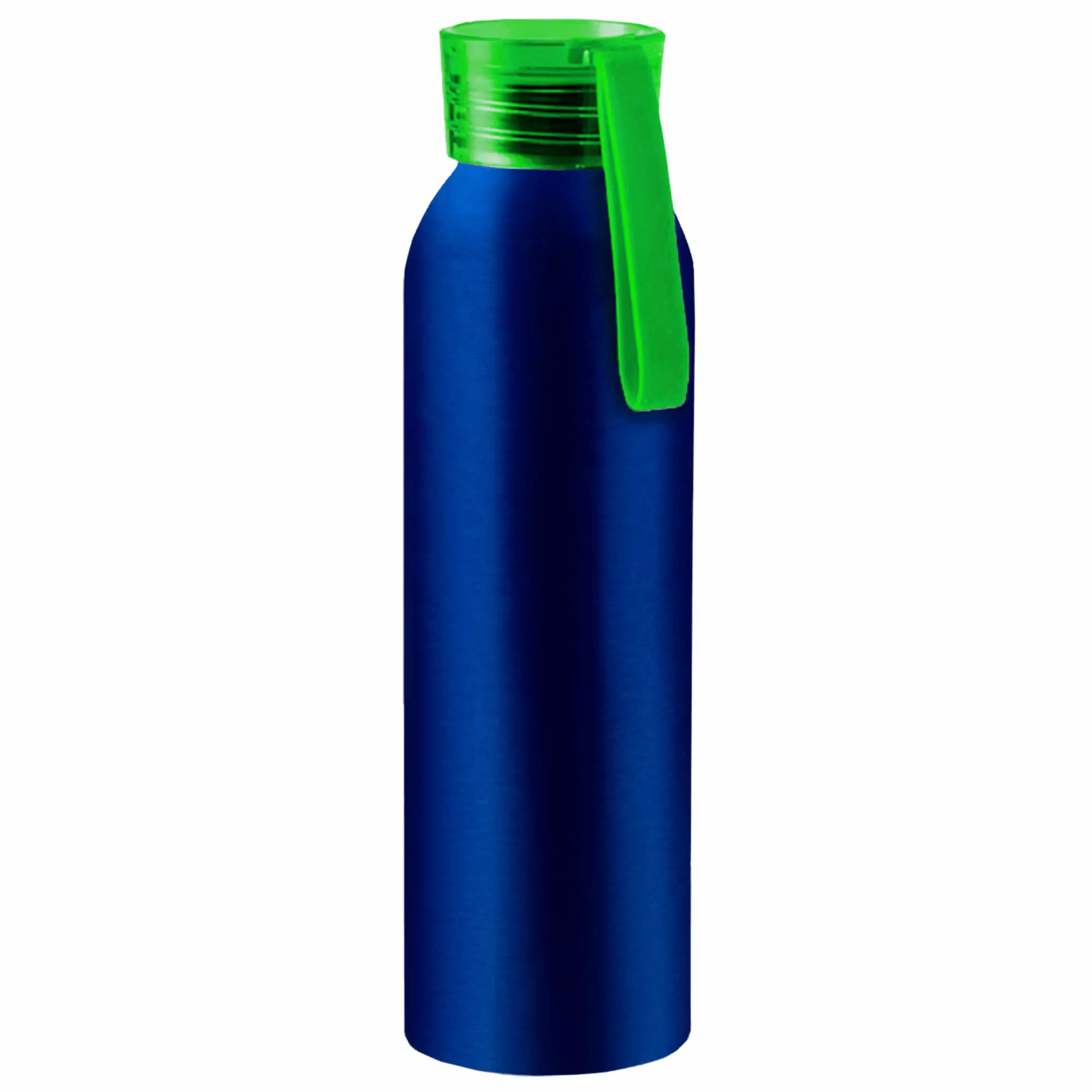 Термокружка Бутылка для воды VIKING BLUE 650мл. Синяя с салатовой крышкой 6140-15